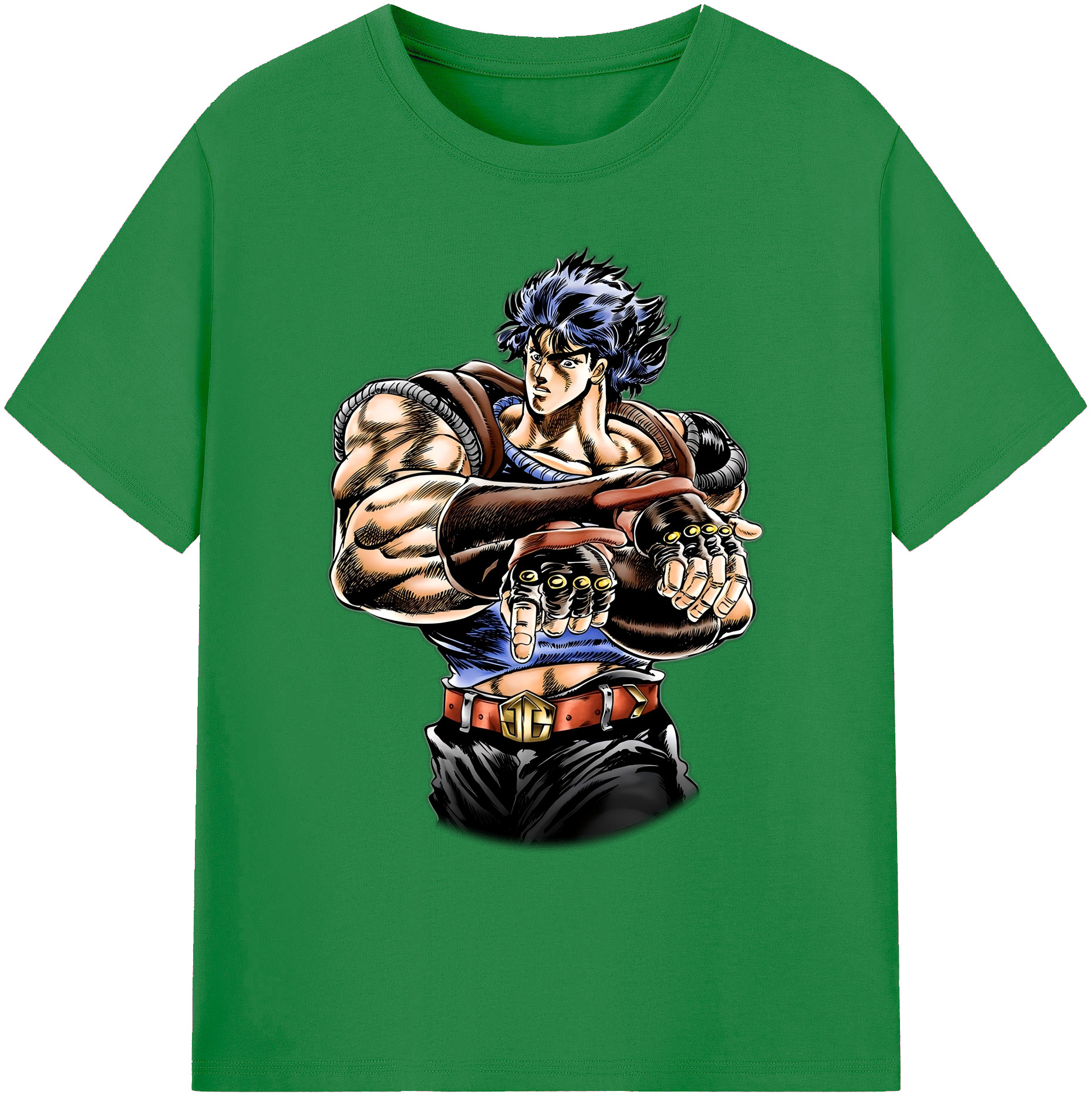 （画像用） ジョジョの奇妙な冒険 /ジョナサン?ジョースター JoJo's Bizarre Adventure Jonathan Joestar 綿100％ メンズ半袖Tシャツ｜肌触りやわらか＆通気性