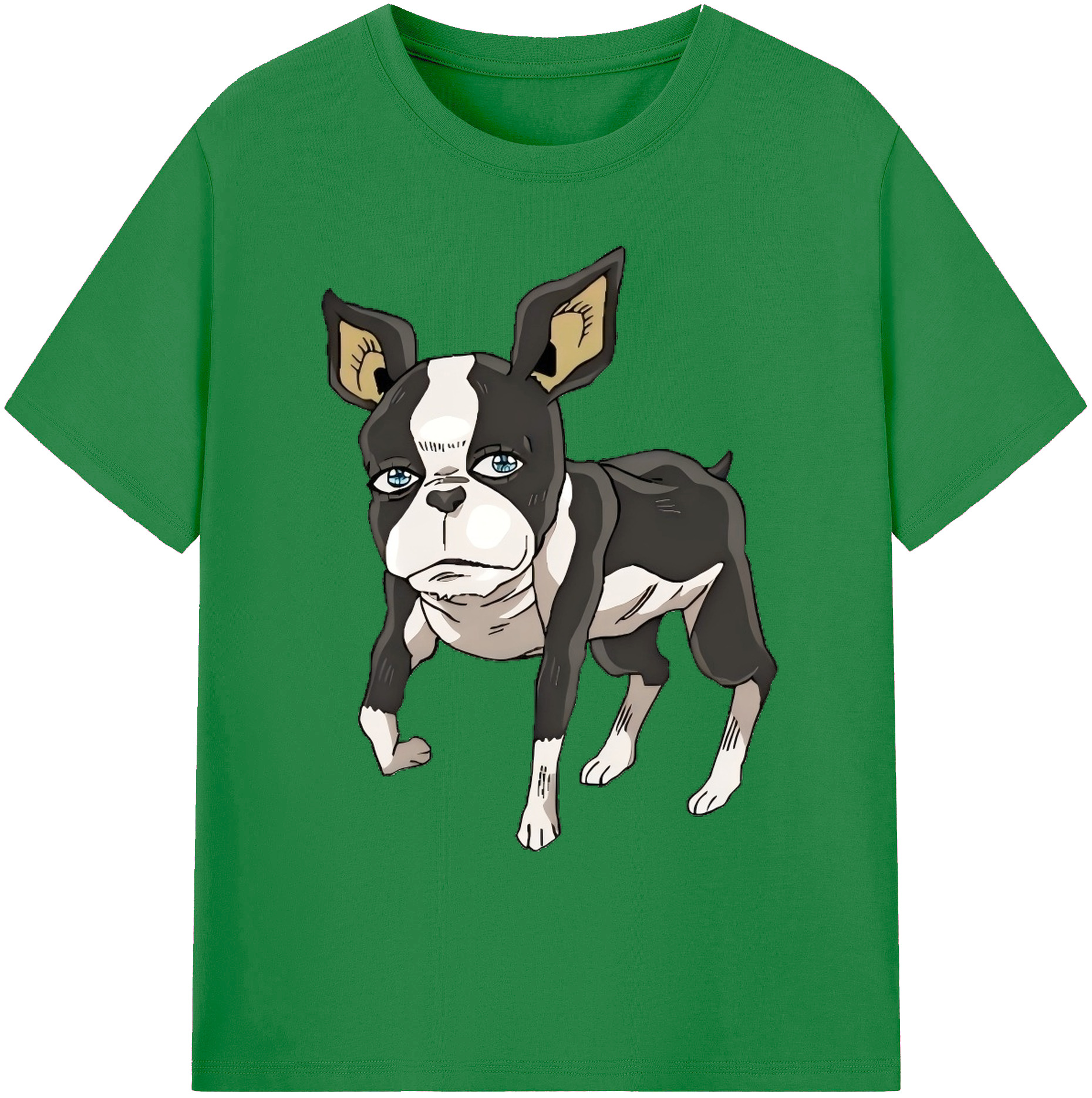 （画像用） ジョジョの奇妙な冒険 イギー JoJo's Bizarre Adventure Iggy 綿100％ メンズ半袖Tシャツ｜肌触りやわらか＆通気性