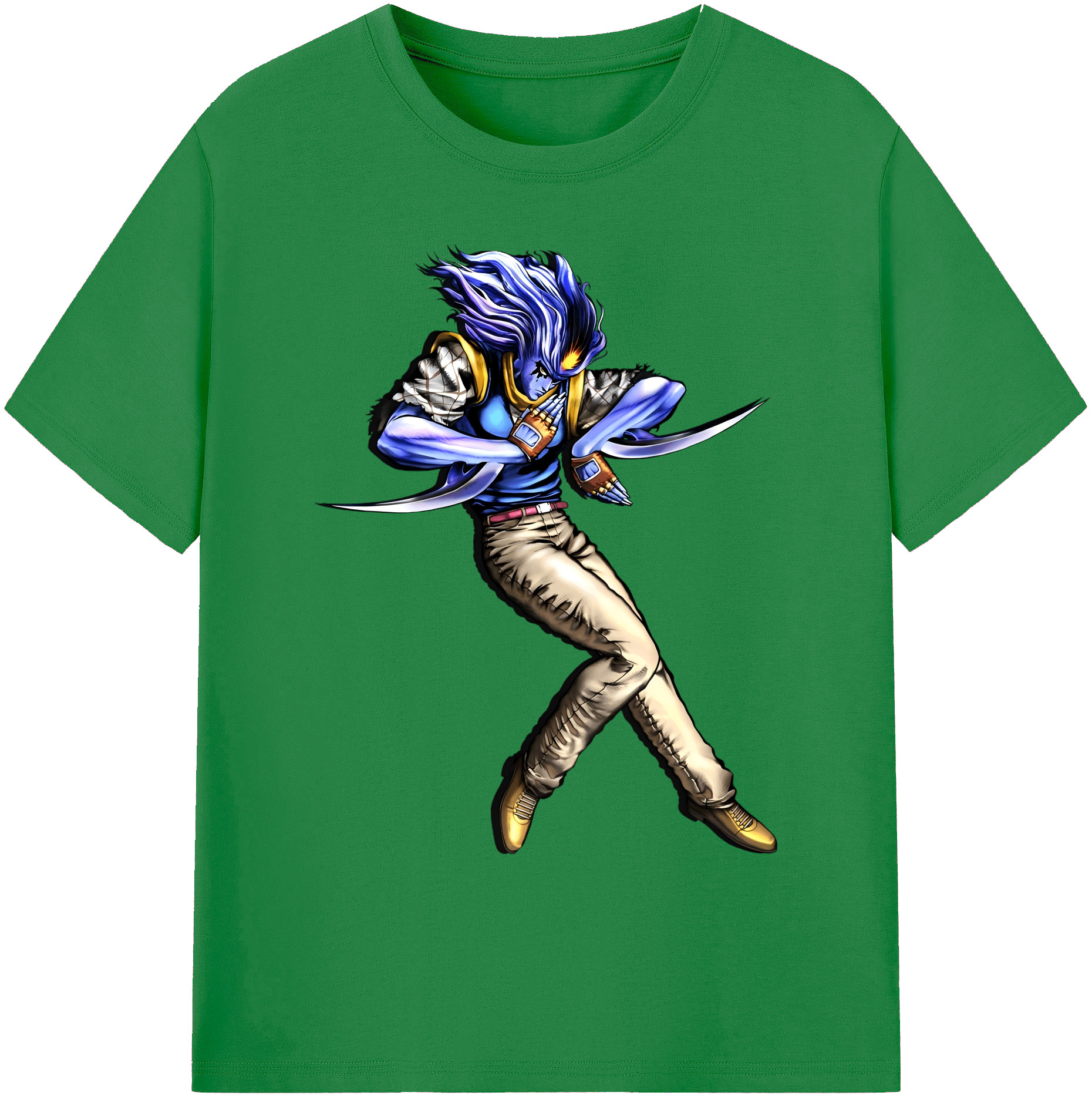 （画像用） ジョジョの奇妙な冒険 JoJo's Bizarre Adventure 綿100％ メンズ半袖Tシャツ｜肌触りやわらか＆通気性