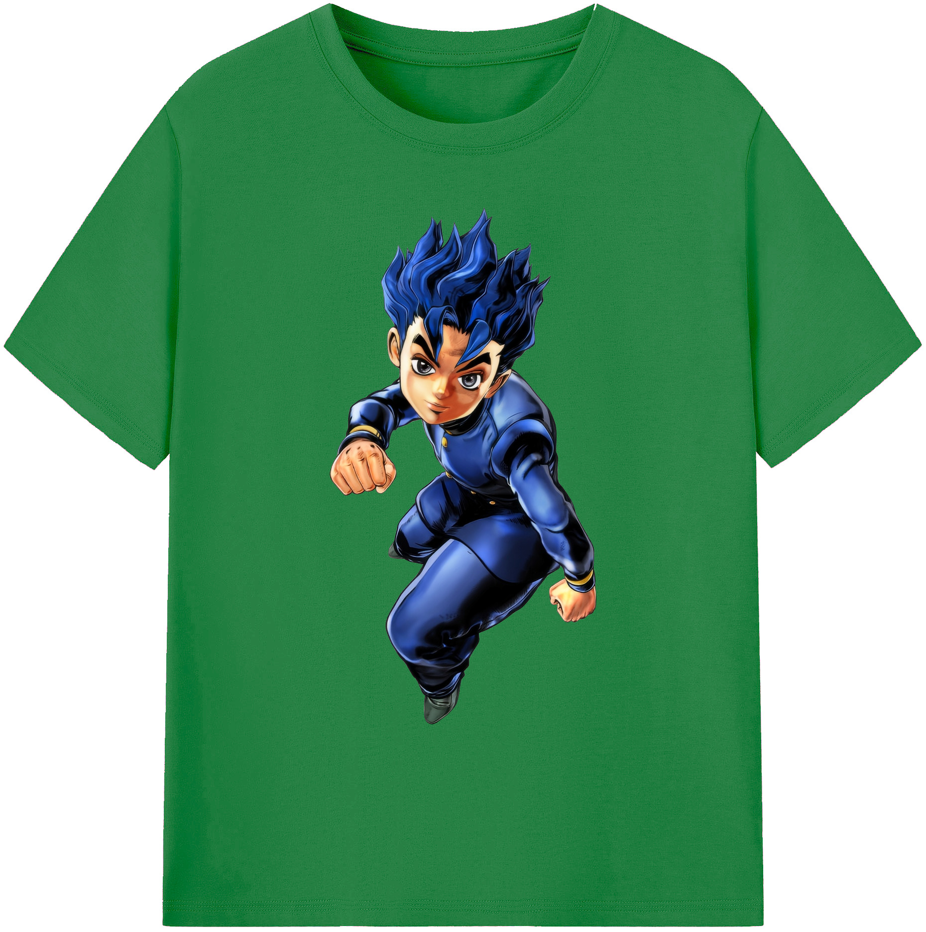 （画像用） ジョジョの奇妙な冒険 広瀨康一 JoJo's Bizarre Adventure Hirose Koichi 綿100％ メンズ半袖Tシャツ｜肌触りやわらか＆通気性