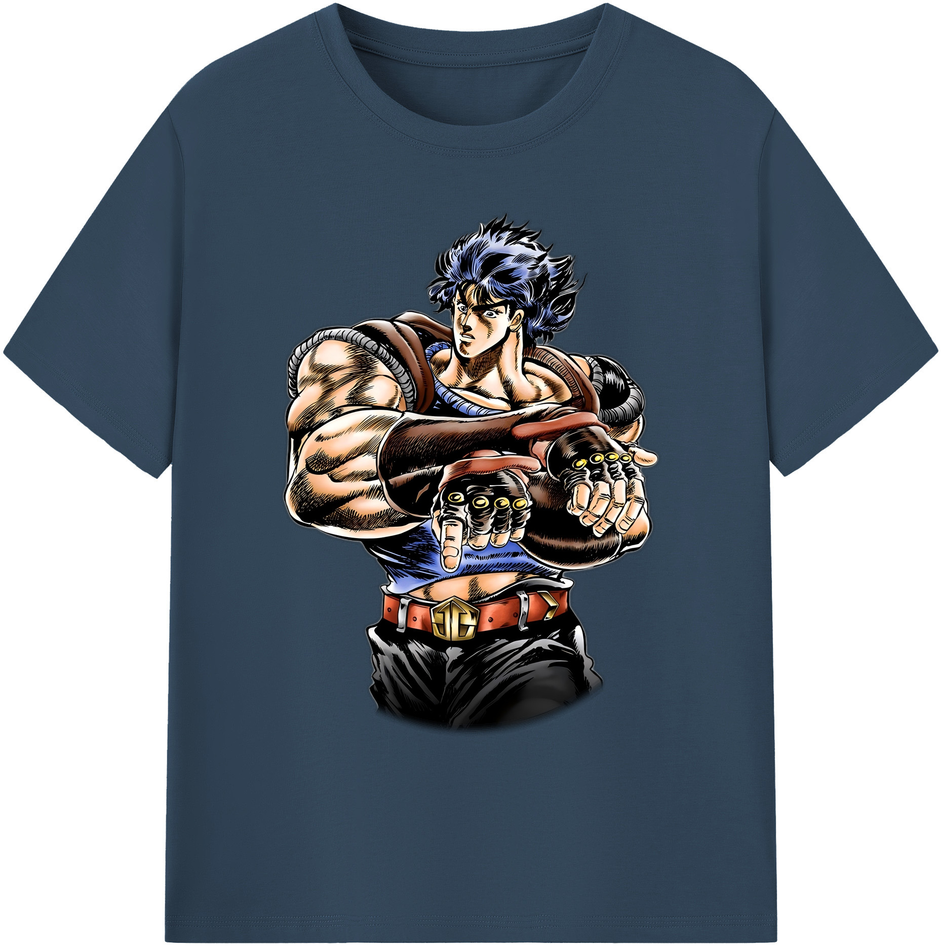 （画像用） ジョジョの奇妙な冒険 /ジョナサン?ジョースター JoJo's Bizarre Adventure Jonathan Joestar 綿100％ メンズ半袖Tシャツ｜肌触りやわらか＆通気性