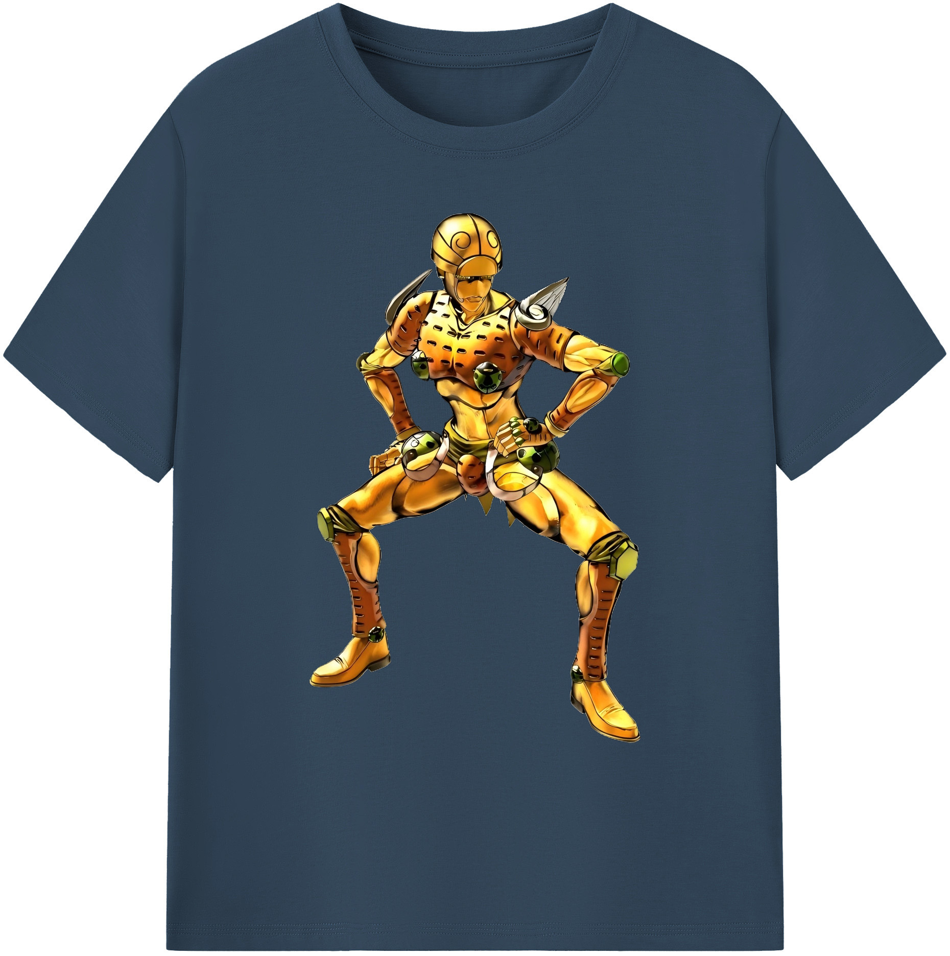 （画像用） ジョジョの奇妙な冒険 ジョルノ?ジョバァーナ JoJo's Bizarre Adventure Giorno Giovanna 綿100％ メンズ半袖Tシャツ｜肌触りやわらか＆通気性