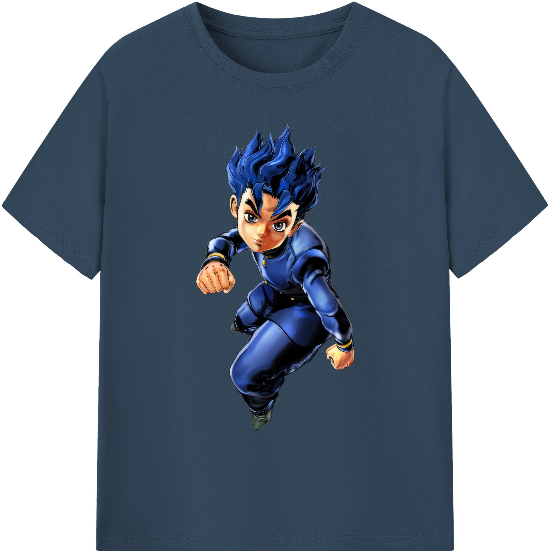（画像用） ジョジョの奇妙な冒険 広瀨康一 JoJo's Bizarre Adventure Hirose Koichi 綿100％ メンズ半袖Tシャツ｜肌触りやわらか＆通気性