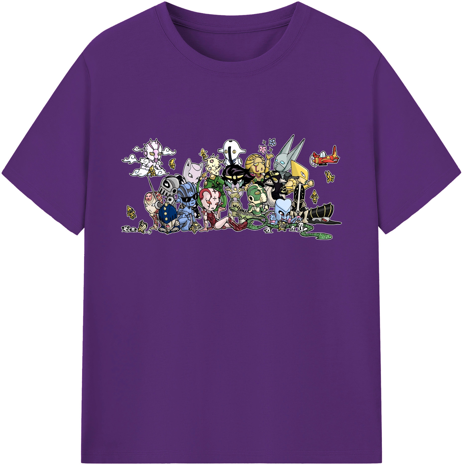 （画像用） ジョジョの奇妙な冒険 JoJo's Bizarre Adventure 綿100％ メンズ半袖Tシャツ｜肌触りやわらか＆通気性