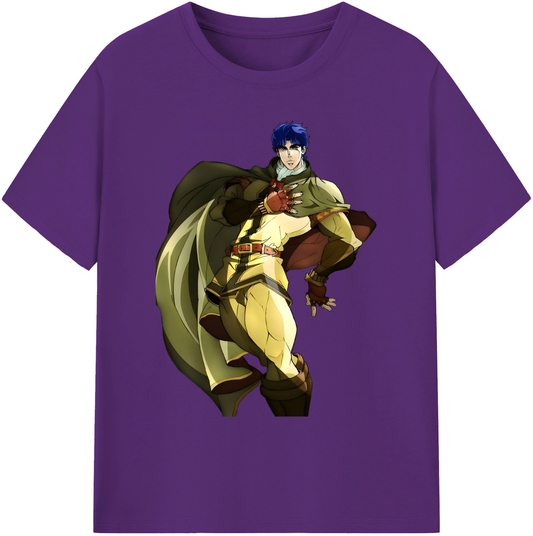 （画像用） ジョジョの奇妙な冒険 /ジョナサン?ジョースター JoJo's Bizarre Adventure Jonathan Joestar 綿100％ メンズ半袖Tシャツ｜肌触りやわらか＆通気性