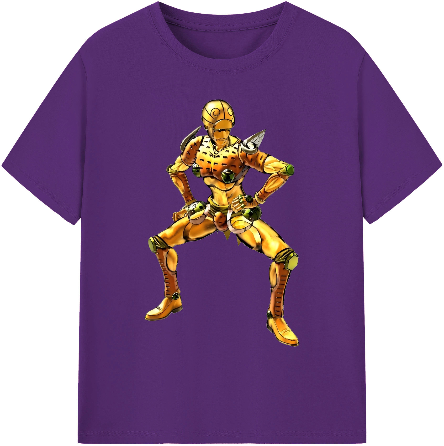 （画像用） ジョジョの奇妙な冒険 ジョルノ?ジョバァーナ JoJo's Bizarre Adventure Giorno Giovanna 綿100％ メンズ半袖Tシャツ｜肌触りやわらか＆通気性
