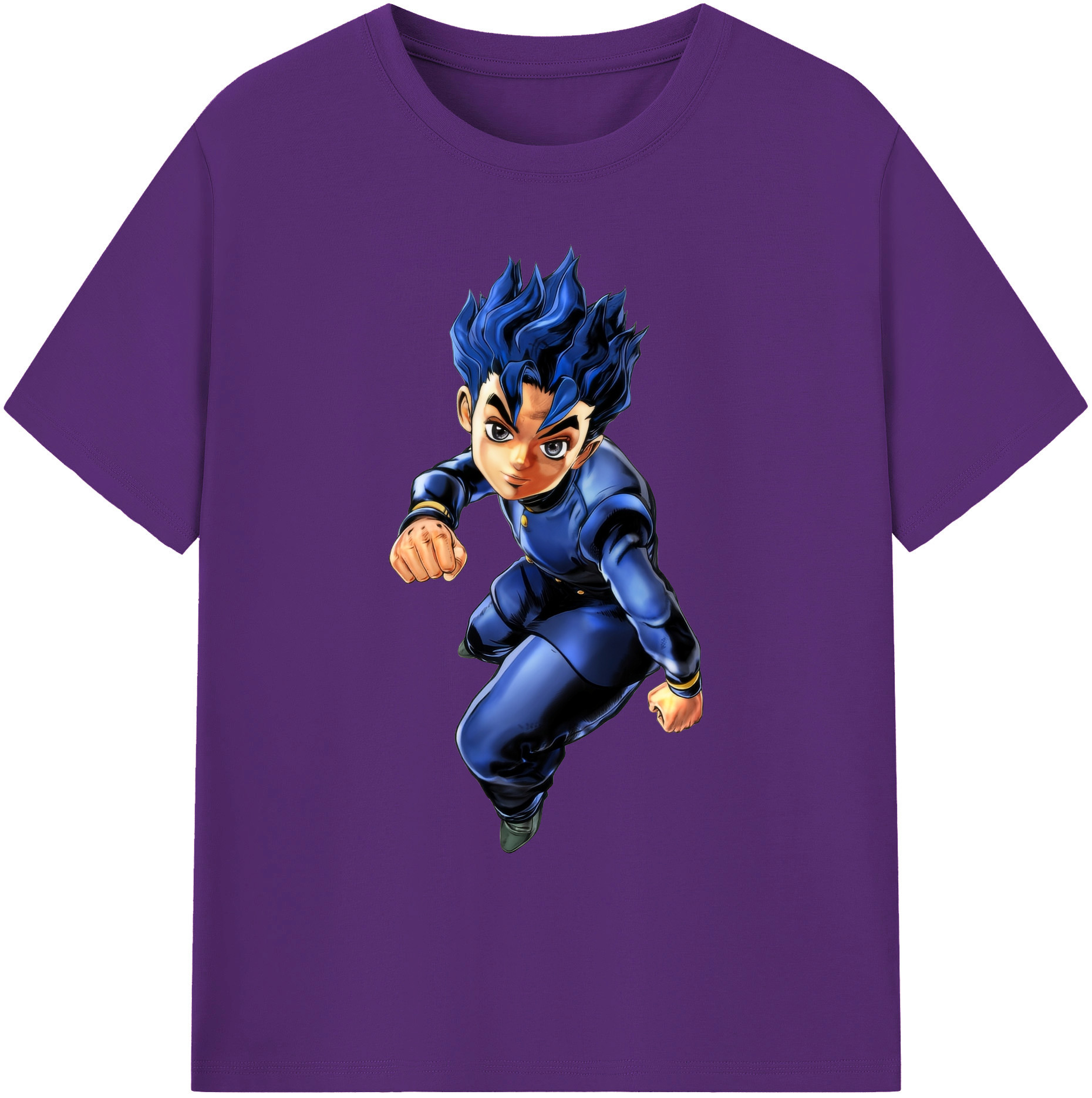 （画像用） ジョジョの奇妙な冒険 広瀨康一 JoJo's Bizarre Adventure Hirose Koichi 綿100％ メンズ半袖Tシャツ｜肌触りやわらか＆通気性