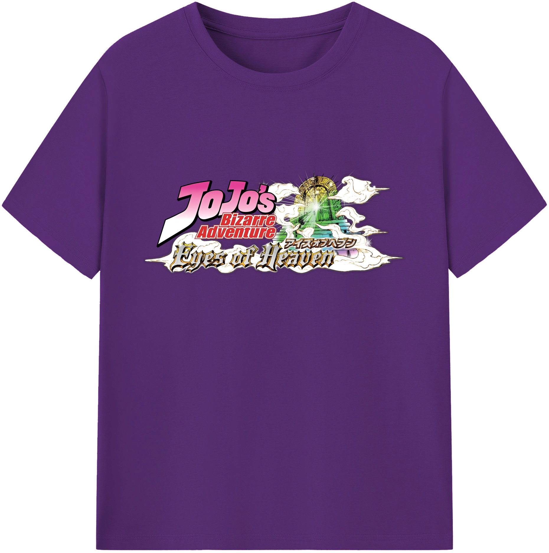 （画像用） ジョジョの奇妙な冒険 JoJo's Bizarre Adventure 綿100％ メンズ半袖Tシャツ｜肌触りやわらか＆通気性