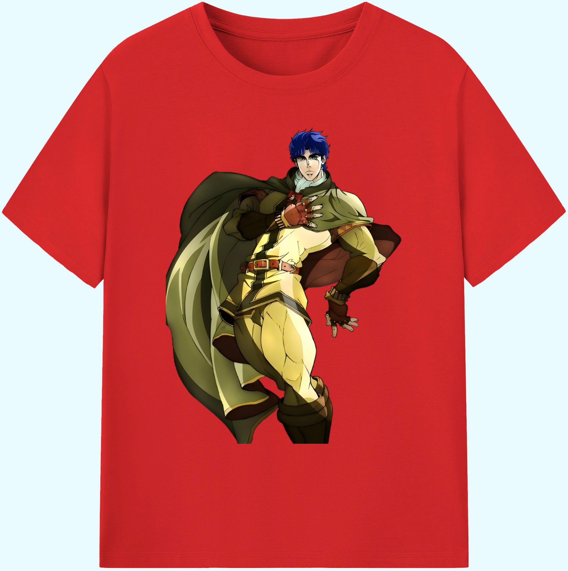 （画像用） ジョジョの奇妙な冒険 /ジョナサン?ジョースター JoJo's Bizarre Adventure Jonathan Joestar 綿100％ メンズ半袖Tシャツ｜肌触りやわらか＆通気性