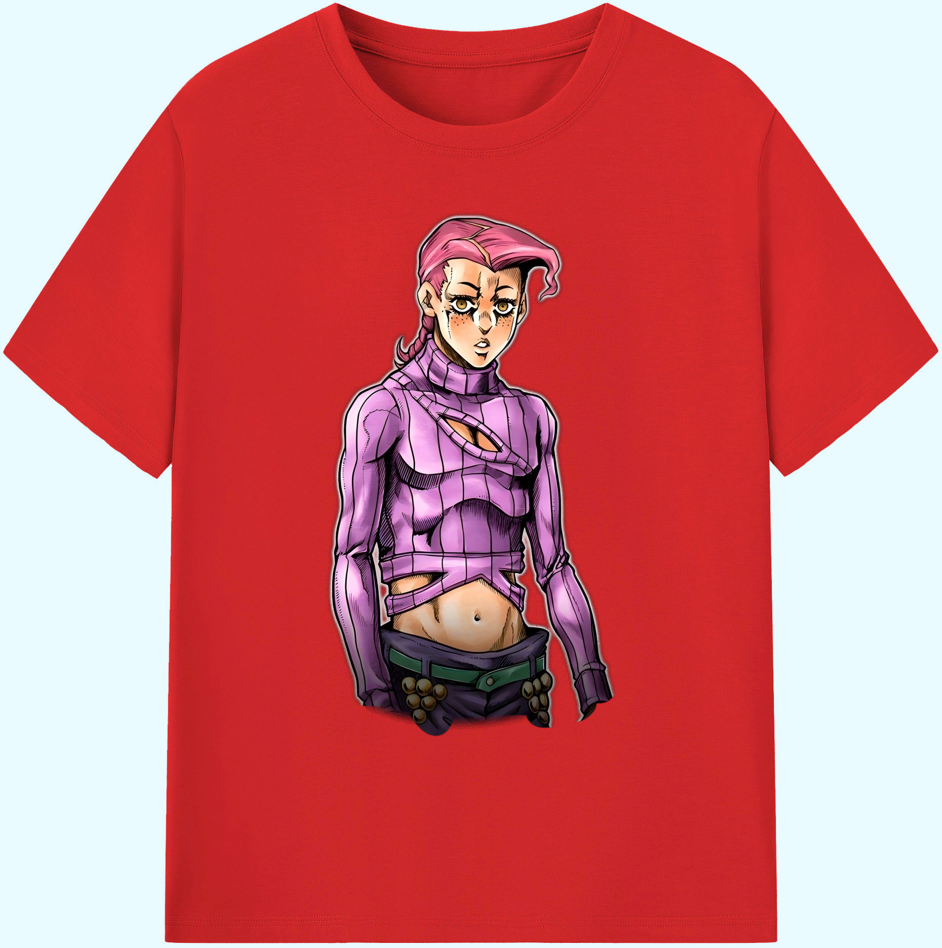 （画像用） ジョジョの奇妙な冒険 ビネガー?ドッピオ JoJo's Bizarre Adventure Vinegar Doppio 綿100％ メンズ半袖Tシャツ｜肌触りやわらか＆通気性