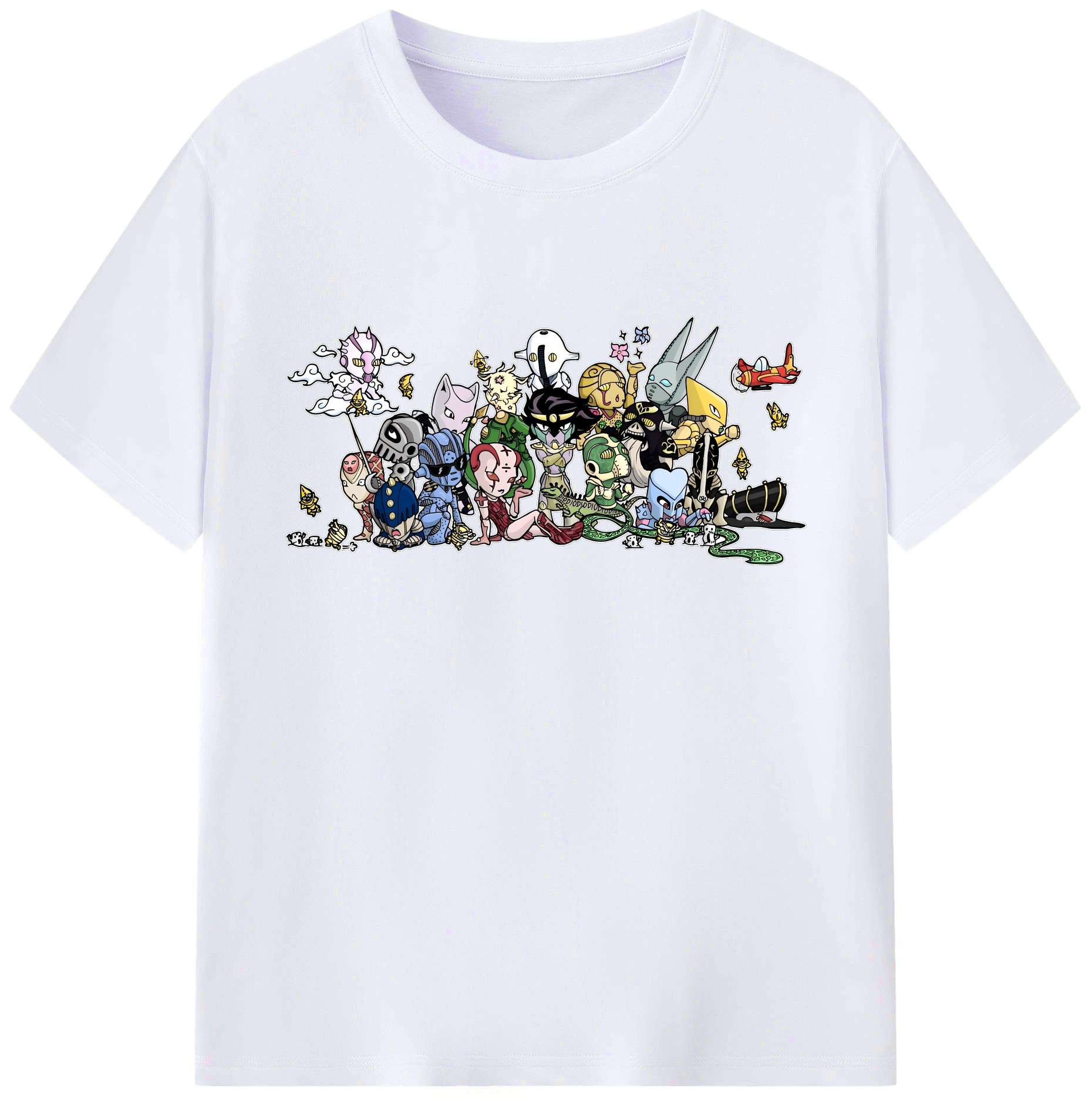 （画像用） ジョジョの奇妙な冒険 JoJo's Bizarre Adventure 綿100％ メンズ半袖Tシャツ｜肌触りやわらか＆通気性