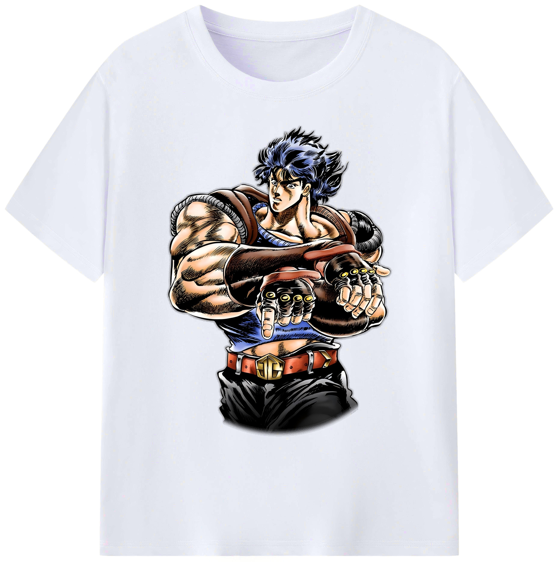 （画像用） ジョジョの奇妙な冒険 /ジョナサン?ジョースター JoJo's Bizarre Adventure Jonathan Joestar 綿100％ メンズ半袖Tシャツ｜肌触りやわらか＆通気性