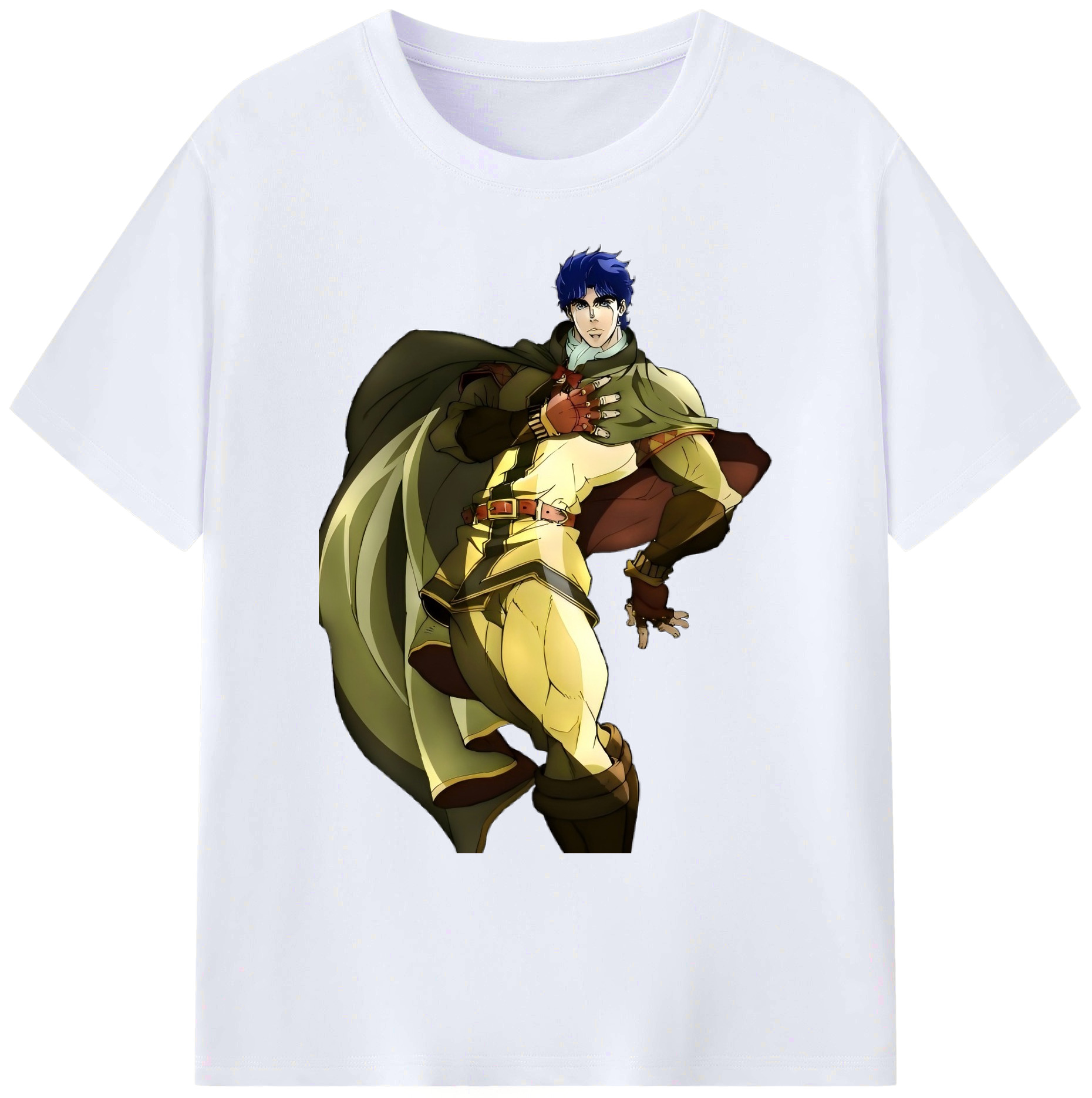 （画像用） ジョジョの奇妙な冒険 /ジョナサン?ジョースター JoJo's Bizarre Adventure Jonathan Joestar 綿100％ メンズ半袖Tシャツ｜肌触りやわらか＆通気性