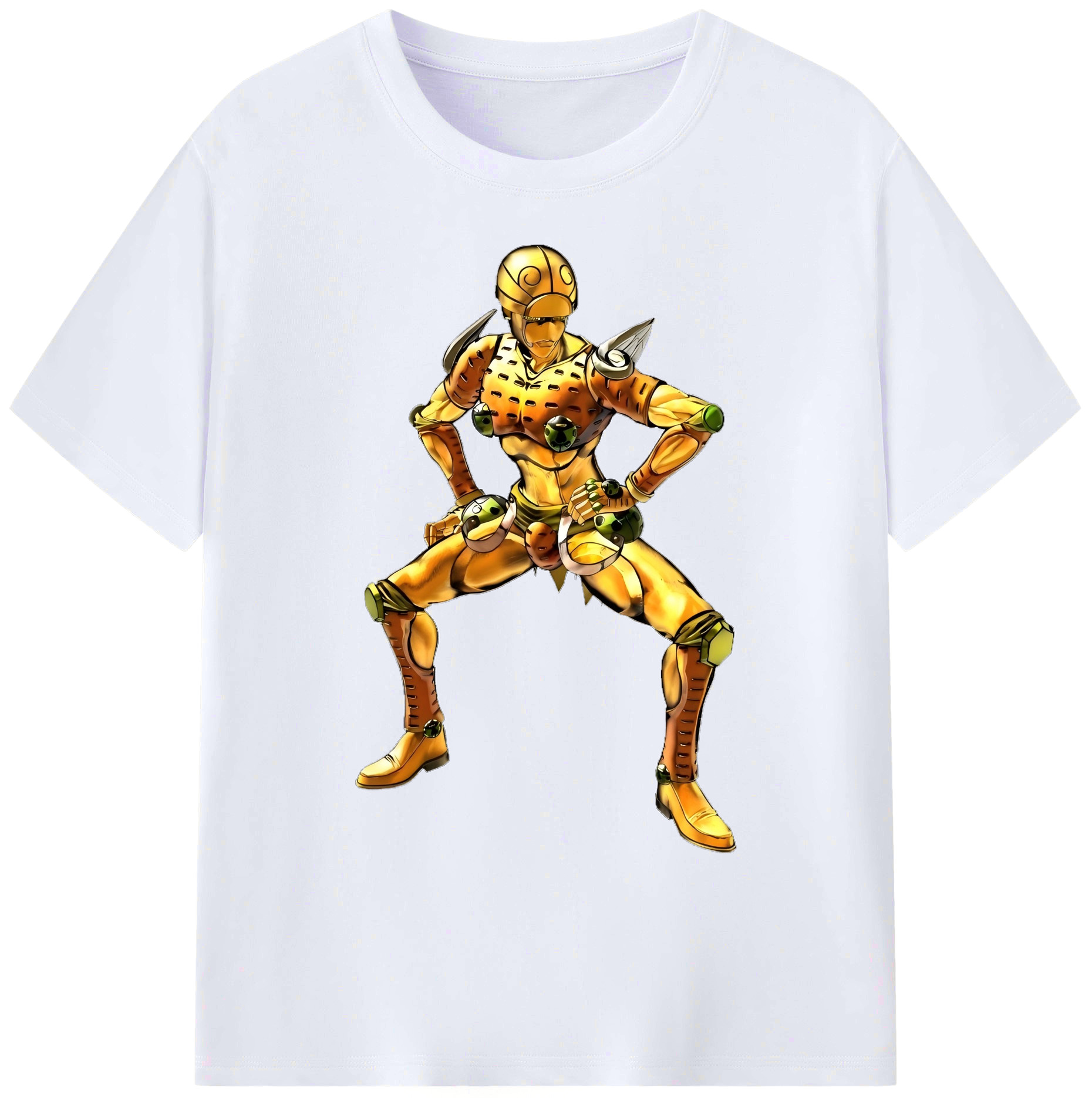 （画像用） ジョジョの奇妙な冒険 ジョルノ?ジョバァーナ JoJo's Bizarre Adventure Giorno Giovanna 綿100％ メンズ半袖Tシャツ｜肌触りやわらか＆通気性