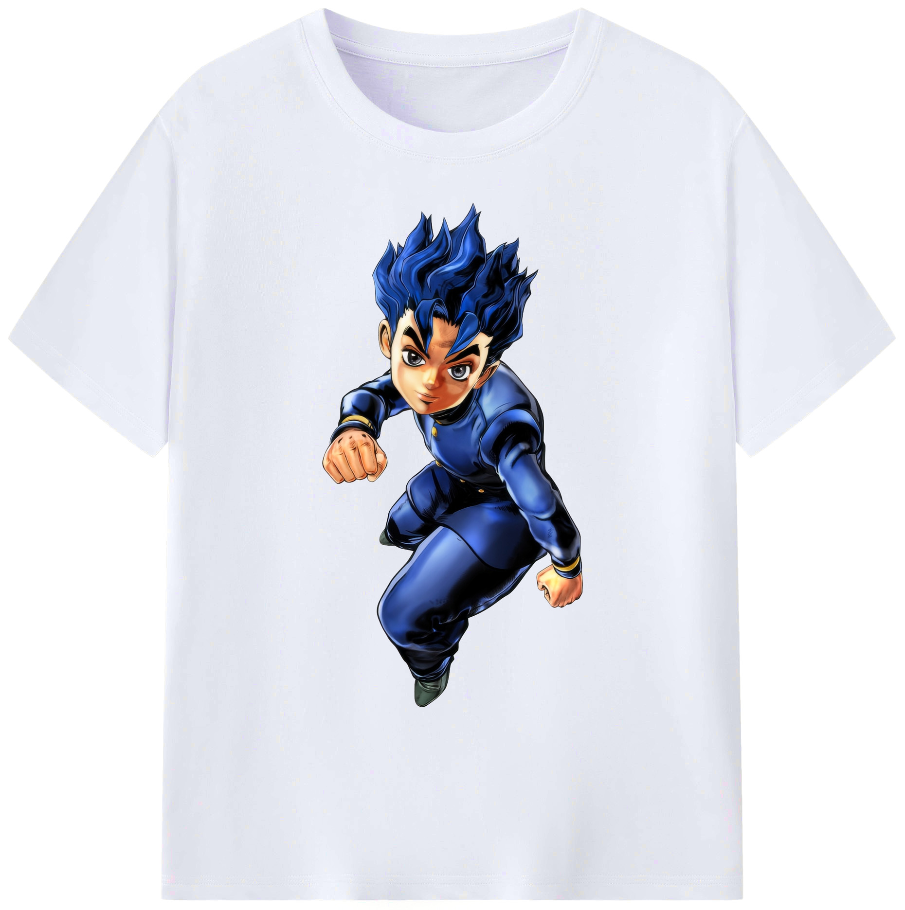 （画像用） ジョジョの奇妙な冒険 広瀨康一 JoJo's Bizarre Adventure Hirose Koichi 綿100％ メンズ半袖Tシャツ｜肌触りやわらか＆通気性
