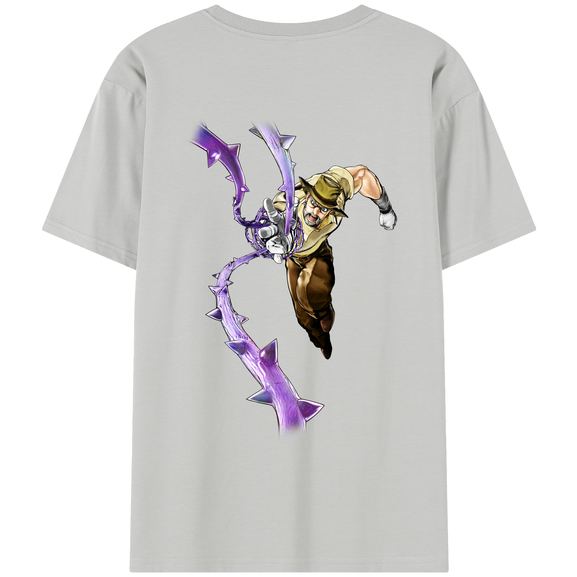 （画像用） ジョジョの奇妙な冒険 ジョセフ?ジョースター JoJo's Bizarre Adventure Joseph Joestar レディース半袖Tシャツ(バックプリント)