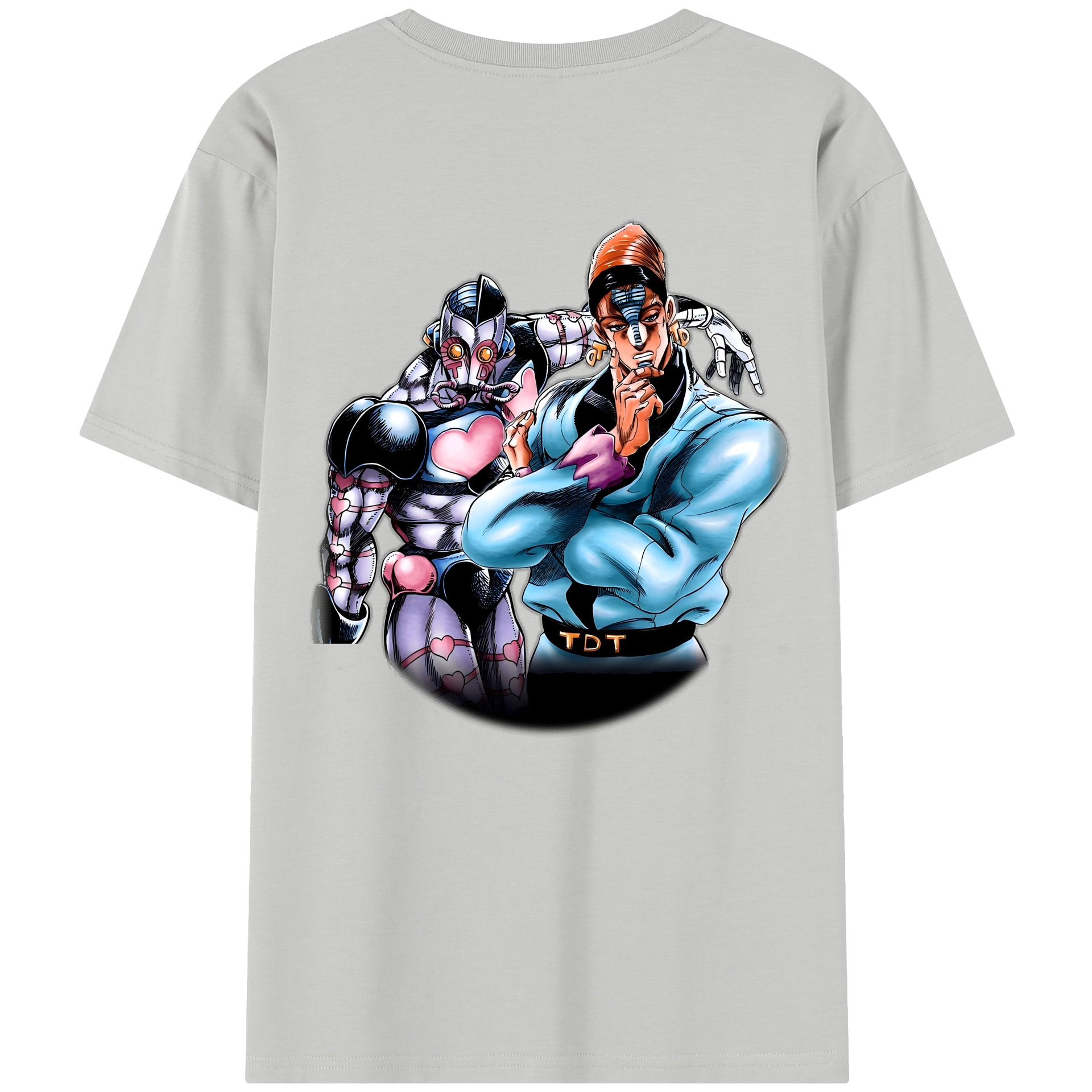 （画像用） ジョジョの奇妙な冒険 ひがしかた じょうすけ JoJo's Bizarre Adventure Higashikata Josuke レディース半袖Tシャツ(バックプリント)