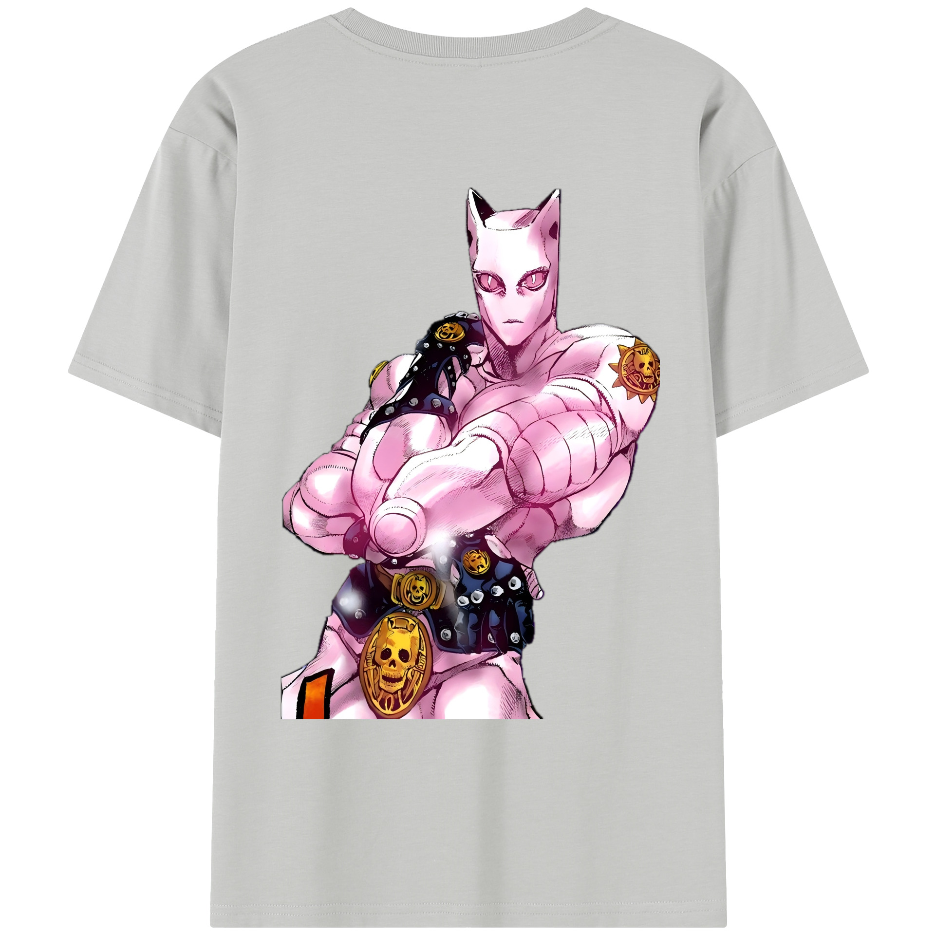 （画像用） ジョジョの奇妙な冒険 きら よしかげ JoJo's Bizarre Adventure Kira Yoshikage レディース半袖Tシャツ(バックプリント)