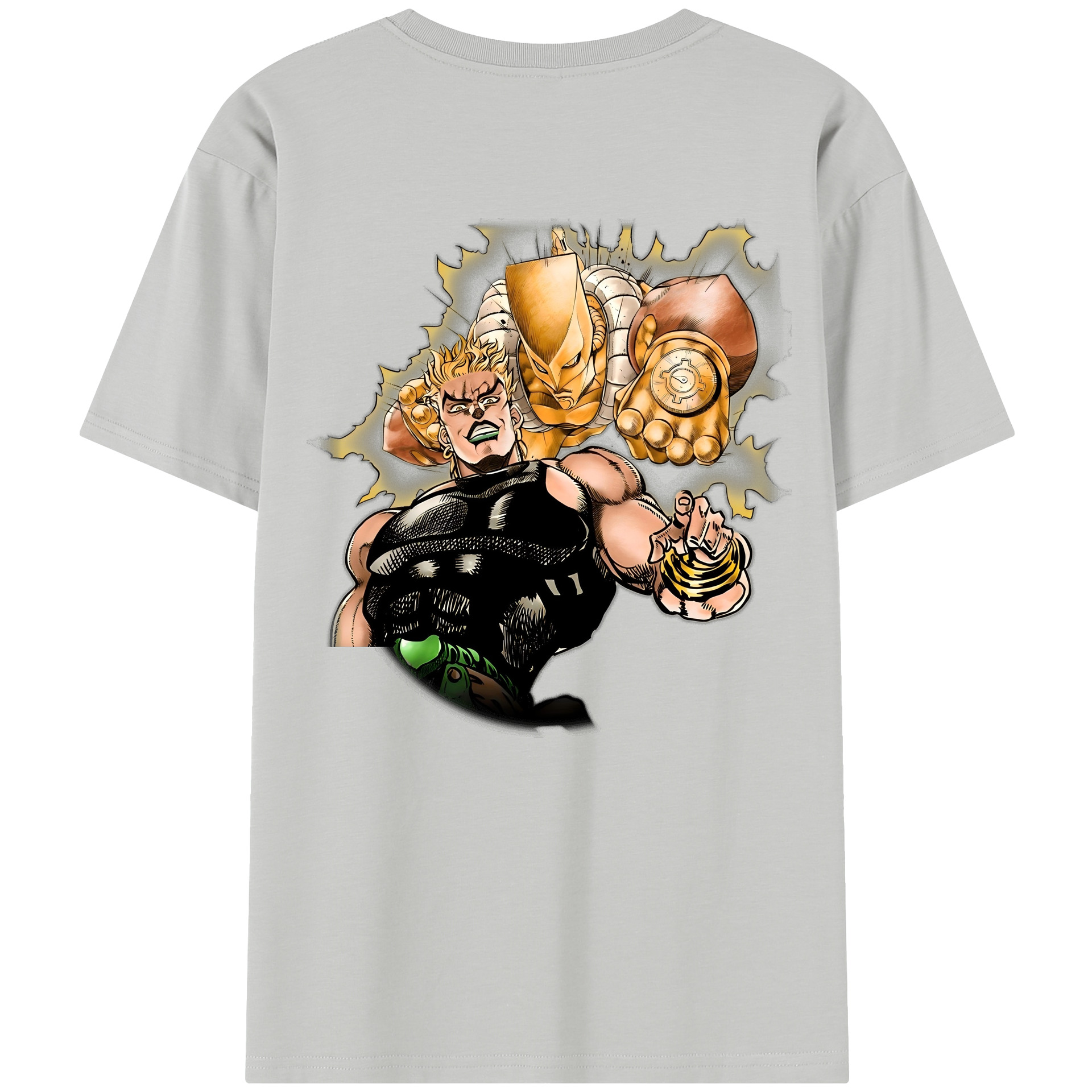 （画像用） ジョジョの奇妙な冒険 ディオ?ブランドー JoJo's Bizarre Adventure Dio Brando レディース半袖Tシャツ(バックプリント)