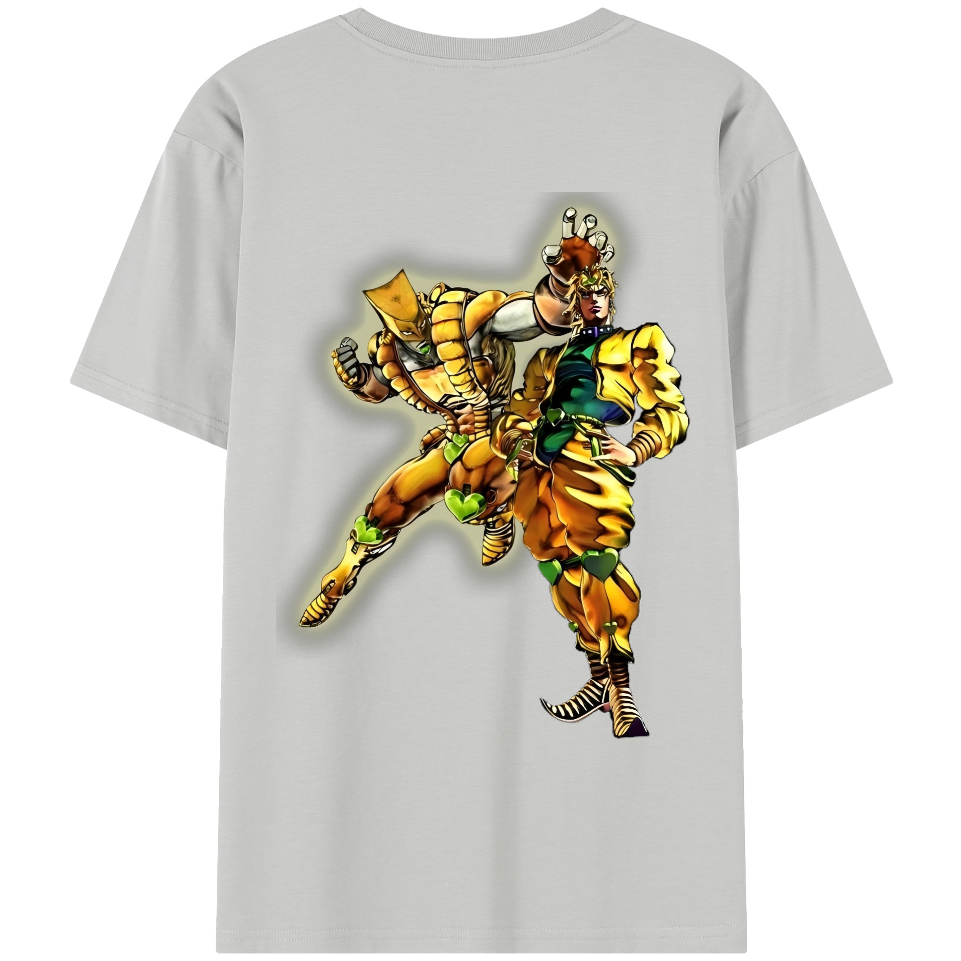 （画像用） ジョジョの奇妙な冒険 ディオ?ブランドー JoJo's Bizarre Adventure Dio Brando レディース半袖Tシャツ(バックプリント)