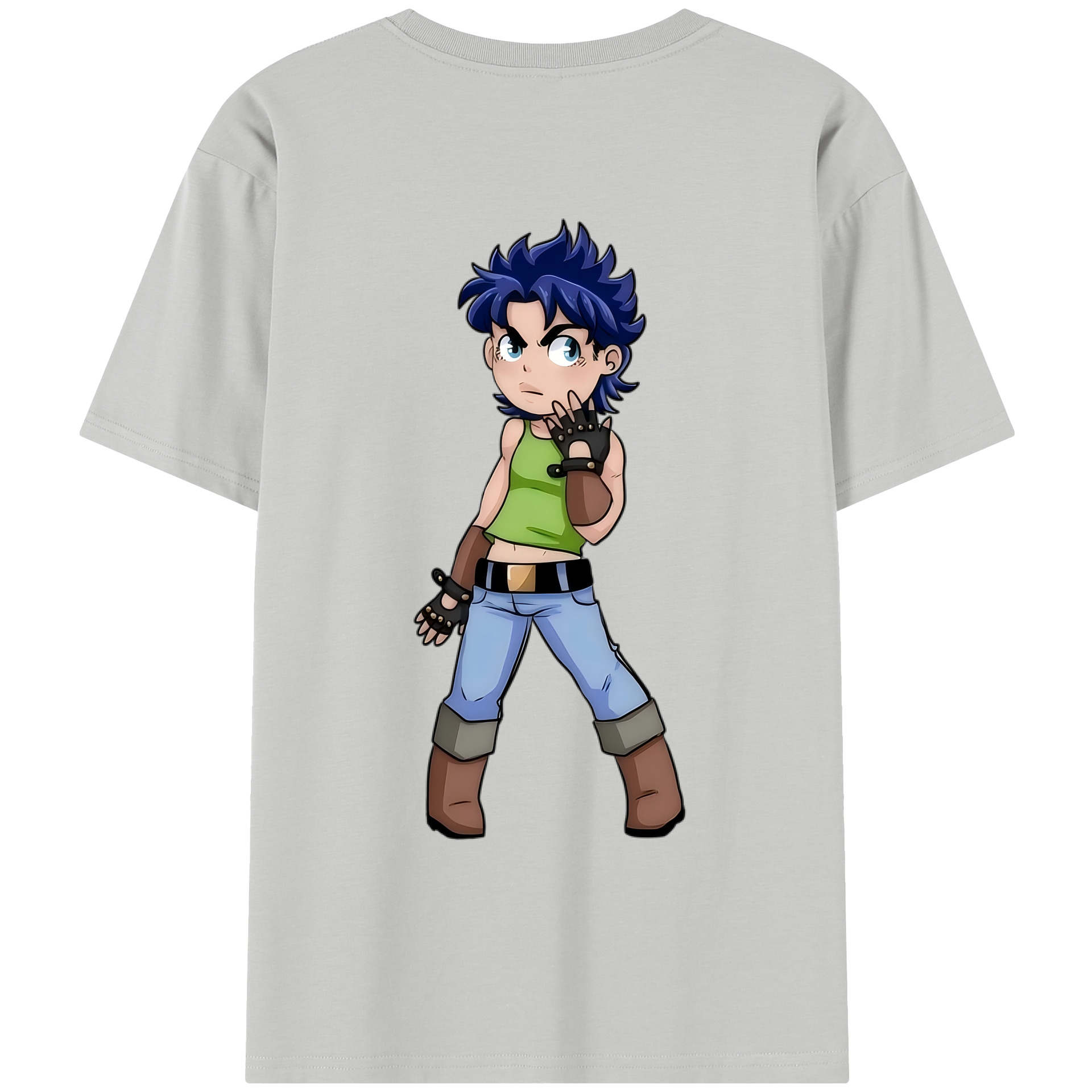 （画像用） ジョジョの奇妙な冒険 広瀨康一 JoJo's Bizarre Adventure Hirose Koichi レディース半袖Tシャツ(バックプリント)
