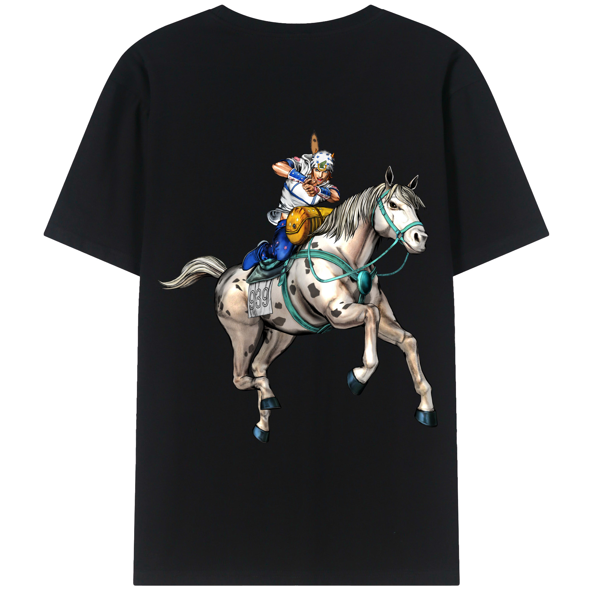 （画像用） ジョジョの奇妙な冒険 ジョナサン?ジョースター JoJo's Bizarre Adventure Jonathan Joestar レディース半袖Tシャツ(バックプリント)
