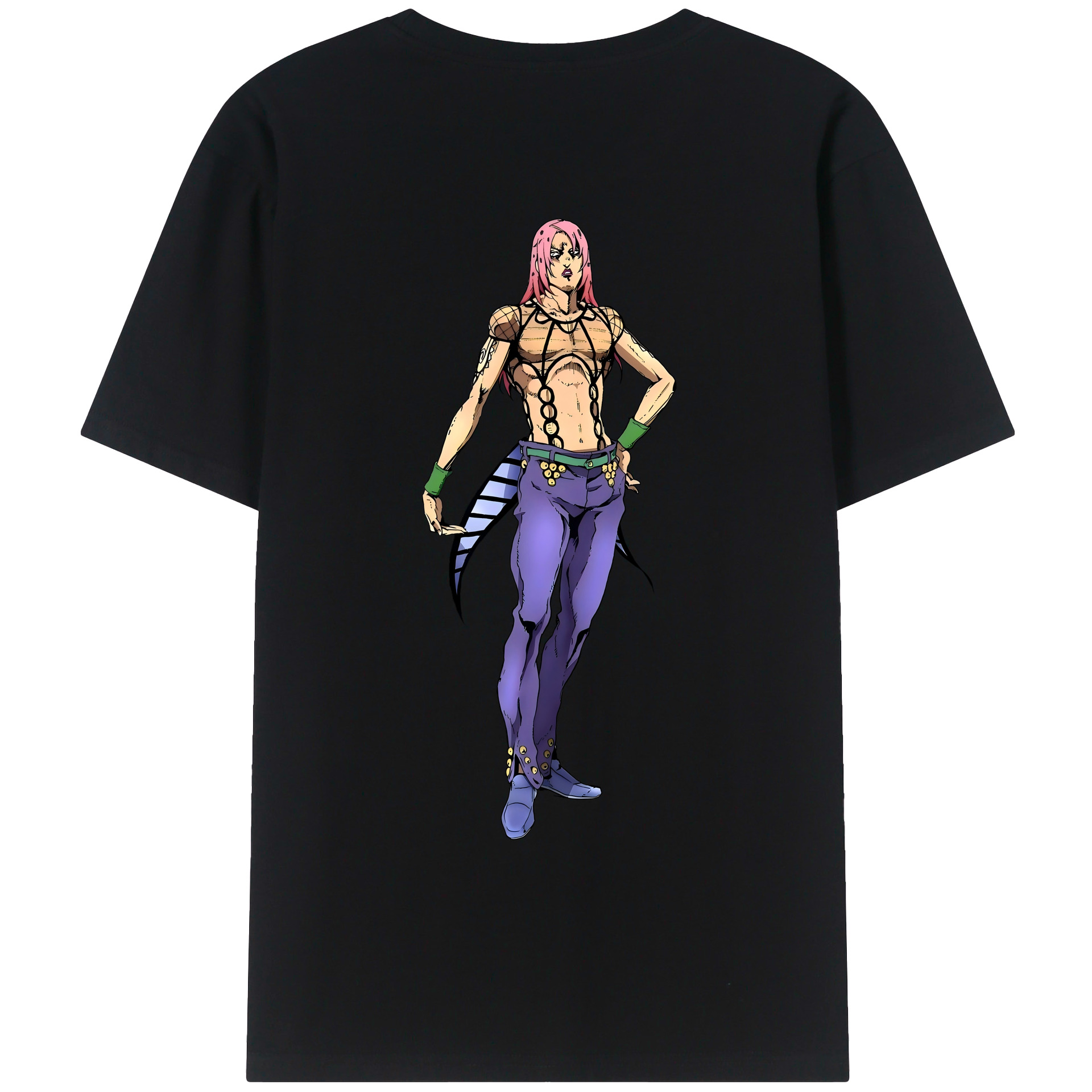 （画像用） ジョジョの奇妙な冒険 ビネガー?ドッピオ JoJo's Bizarre Adventure Vinegar Doppio レディース半袖Tシャツ(バックプリント)