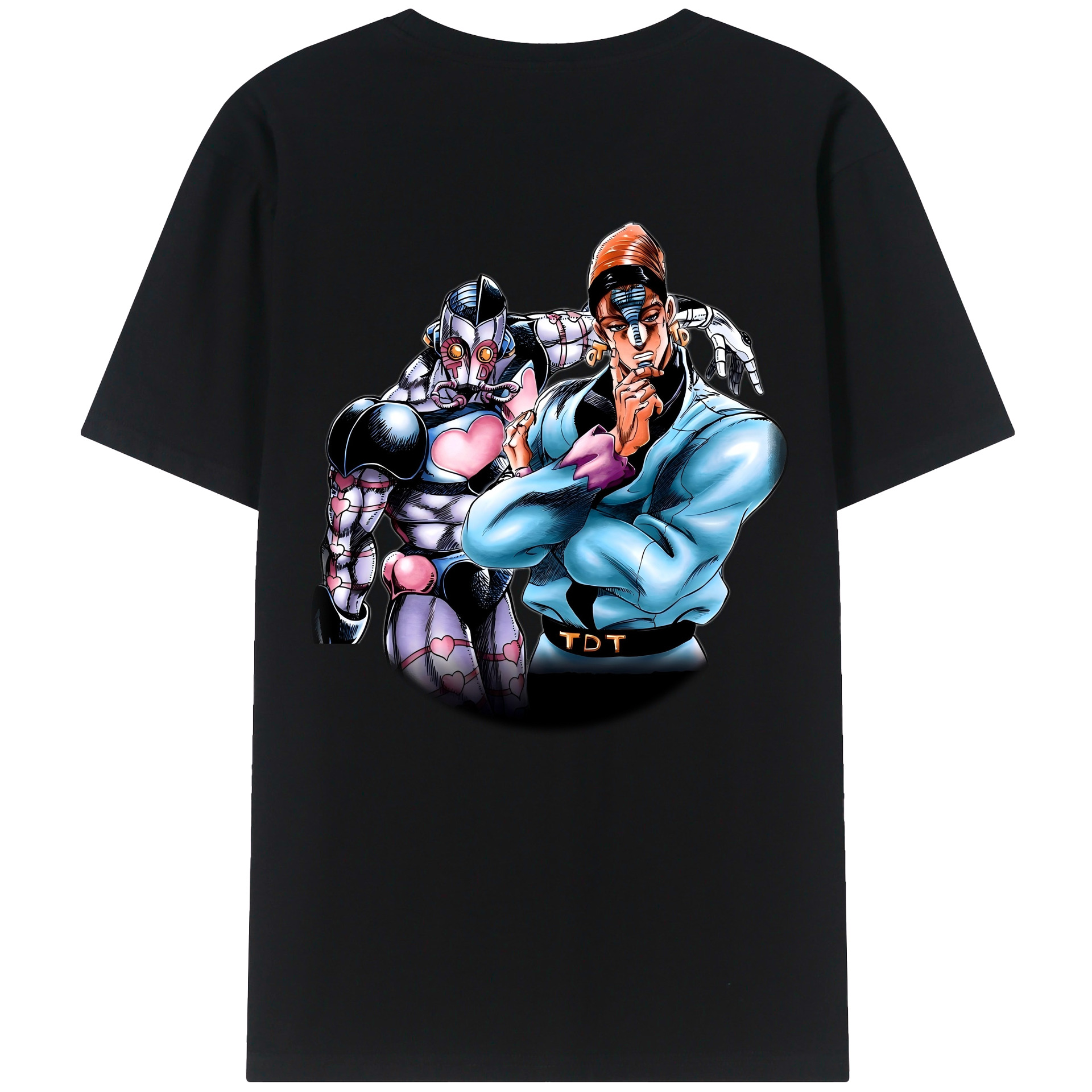 （画像用） ジョジョの奇妙な冒険 ひがしかた じょうすけ JoJo's Bizarre Adventure Higashikata Josuke レディース半袖Tシャツ(バックプリント)