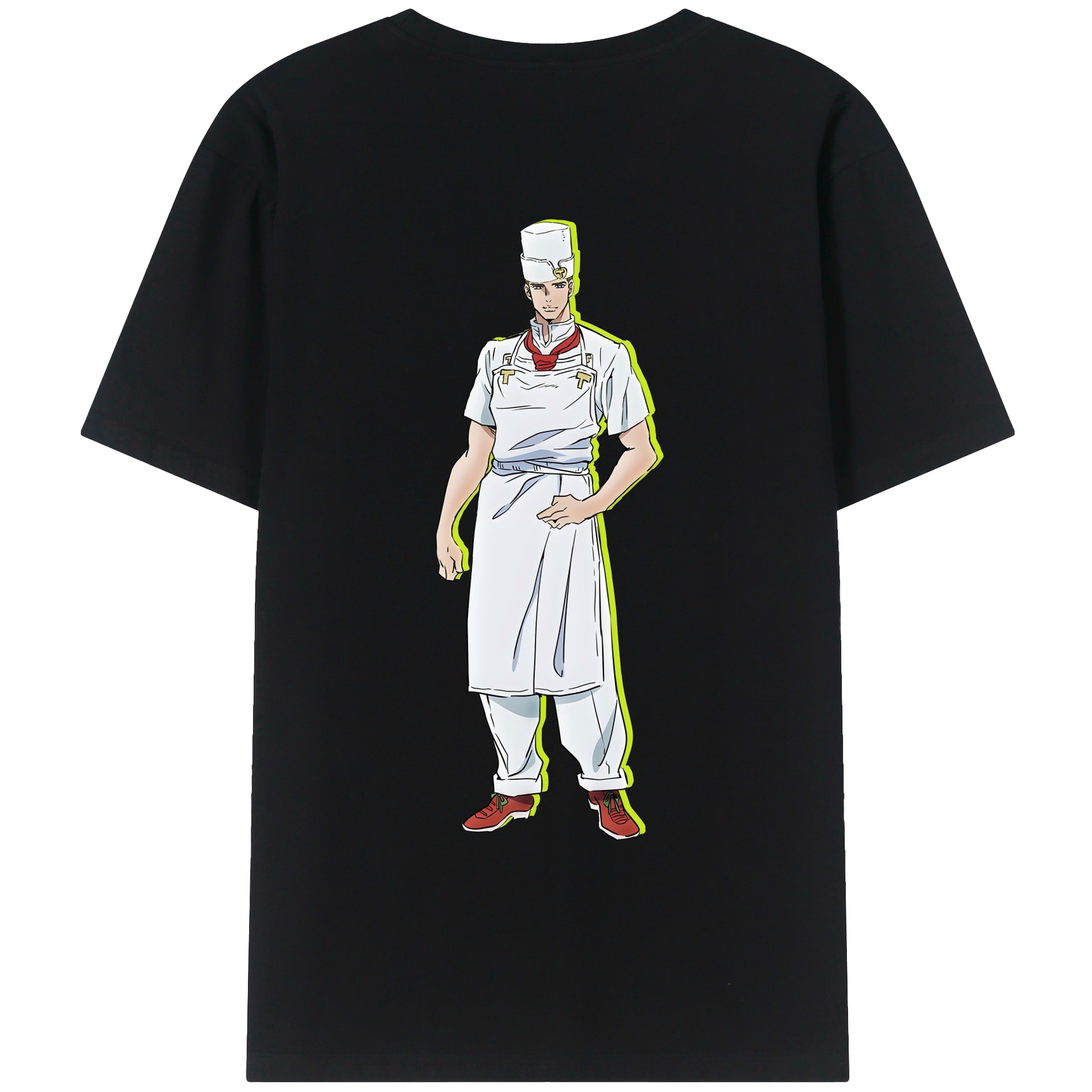 （画像用） ジョジョの奇妙な冒険 Tonio Trussardi JoJo's Bizarre Adventure トニオ?トラッサルディ レディース半袖Tシャツ(バックプリント)