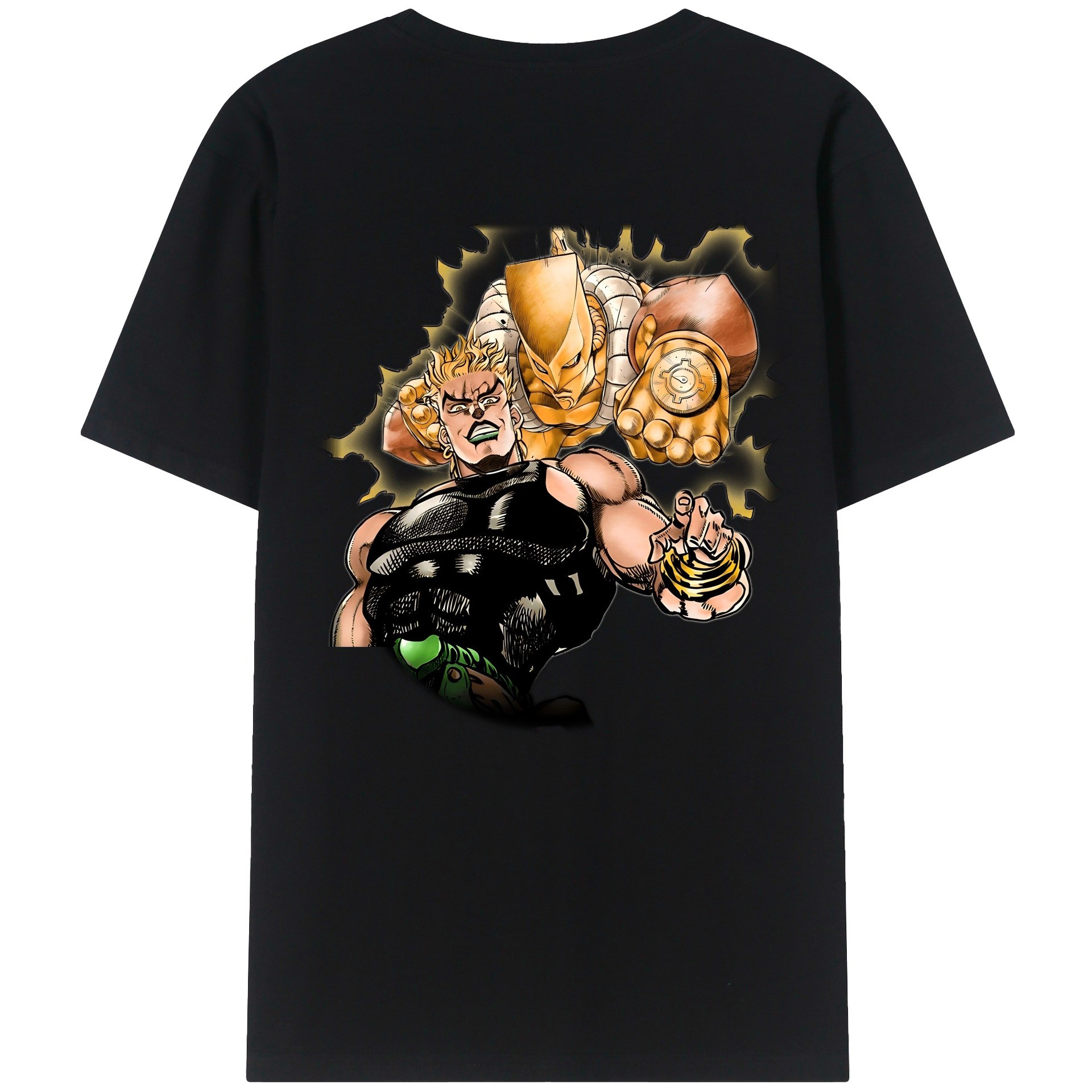 （画像用） ジョジョの奇妙な冒険 ディオ?ブランドー JoJo's Bizarre Adventure Dio Brando レディース半袖Tシャツ(バックプリント)