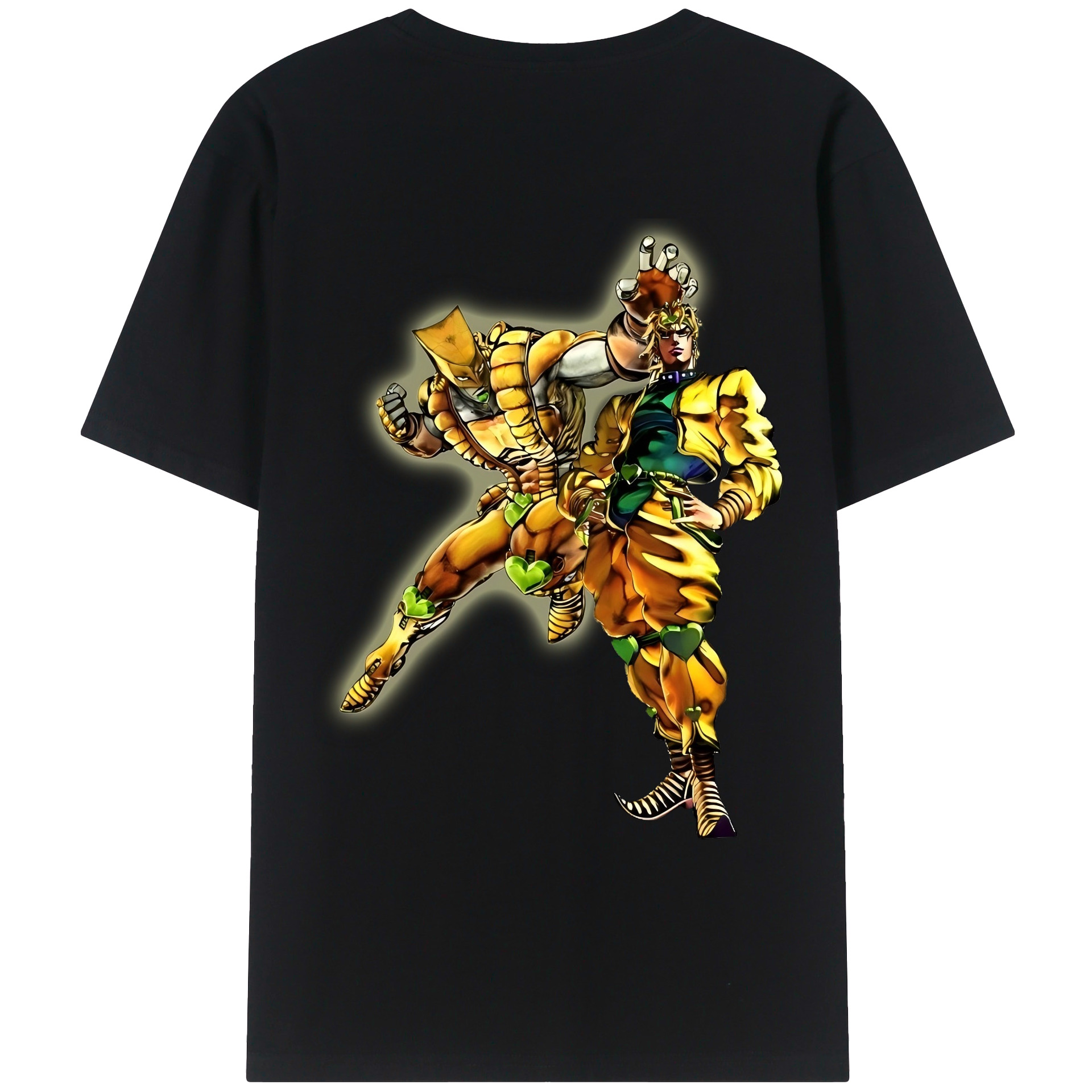 （画像用） ジョジョの奇妙な冒険 ディオ?ブランドー JoJo's Bizarre Adventure Dio Brando レディース半袖Tシャツ(バックプリント)