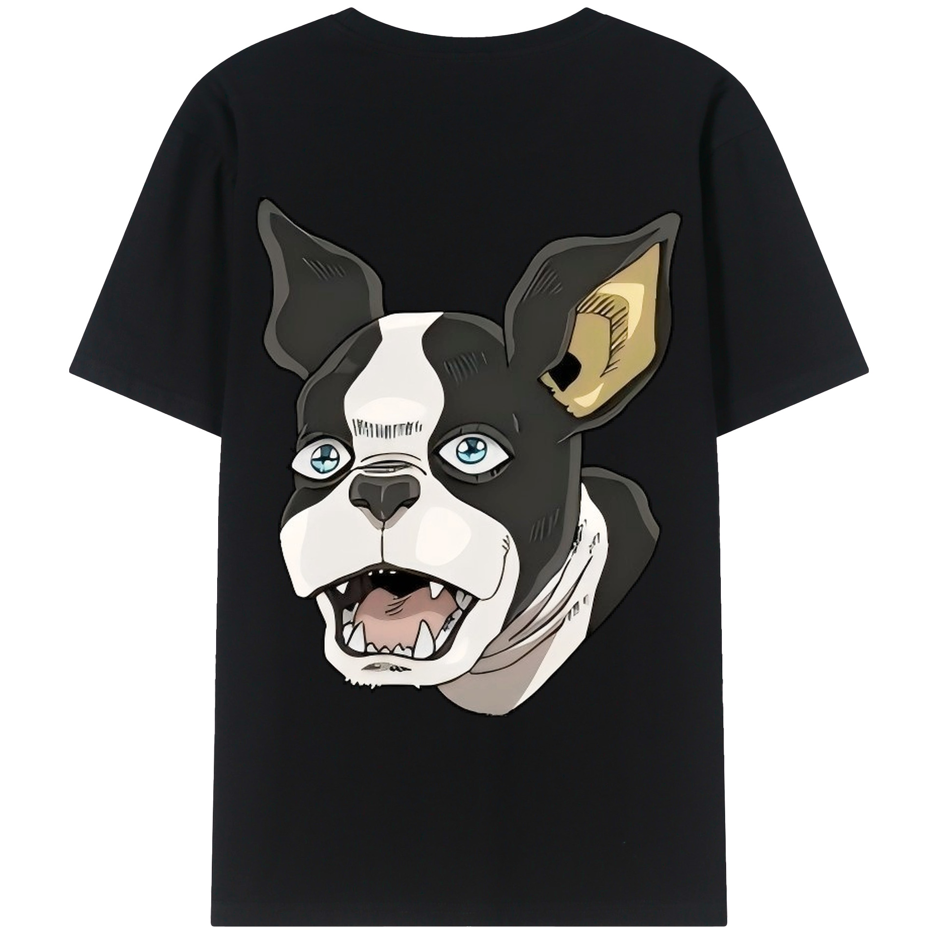 （画像用） ジョジョの奇妙な冒険 イギー JoJo's Bizarre Adventure Iggy レディース半袖Tシャツ(バックプリント)