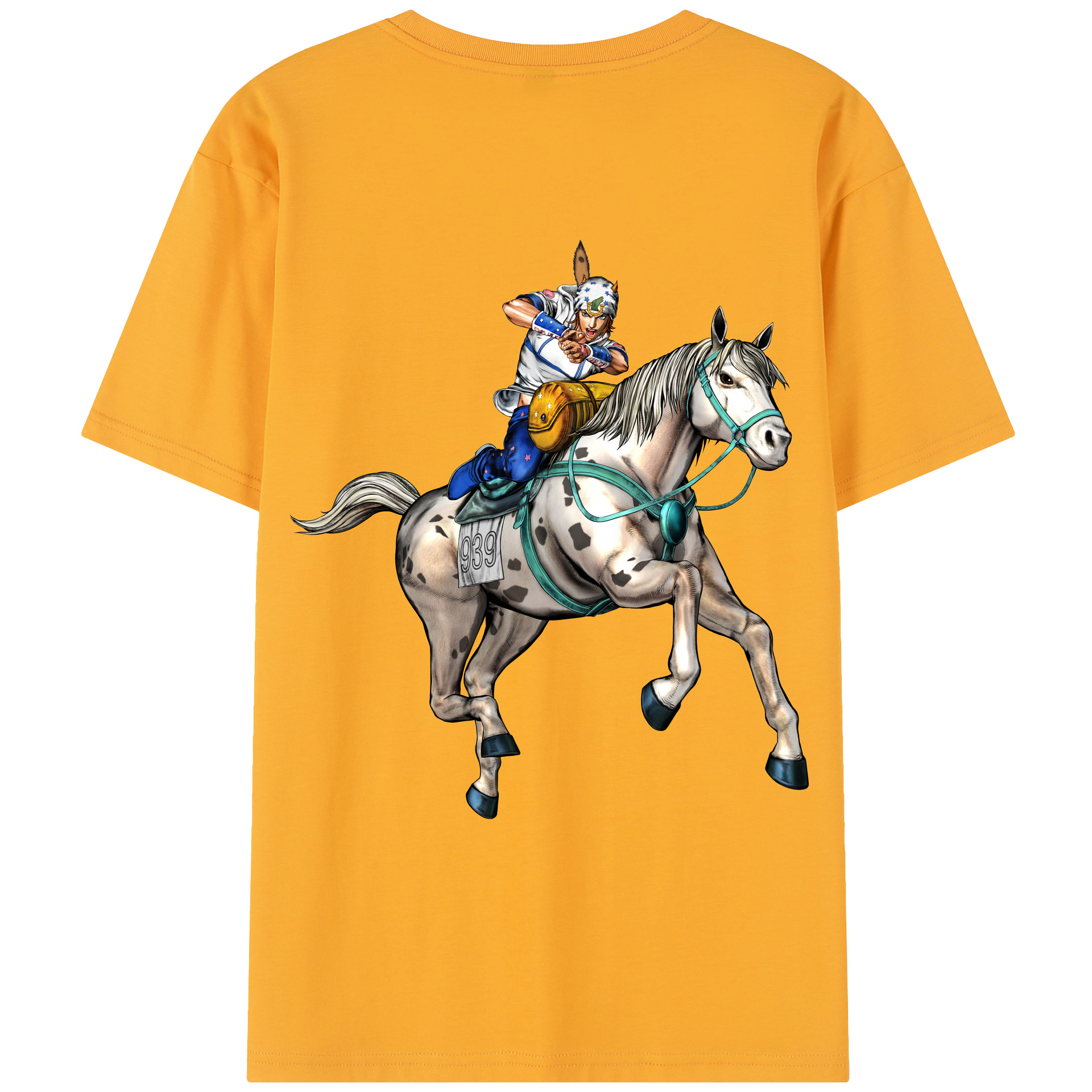 （画像用） ジョジョの奇妙な冒険 ジョナサン?ジョースター JoJo's Bizarre Adventure Jonathan Joestar レディース半袖Tシャツ(バックプリント)