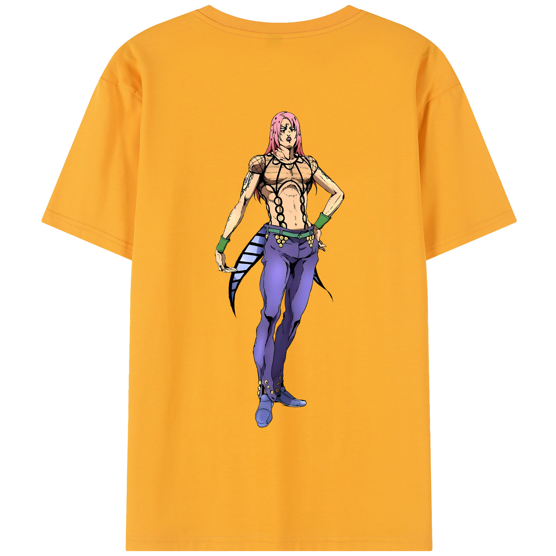 （画像用） ジョジョの奇妙な冒険 ビネガー?ドッピオ JoJo's Bizarre Adventure Vinegar Doppio レディース半袖Tシャツ(バックプリント)