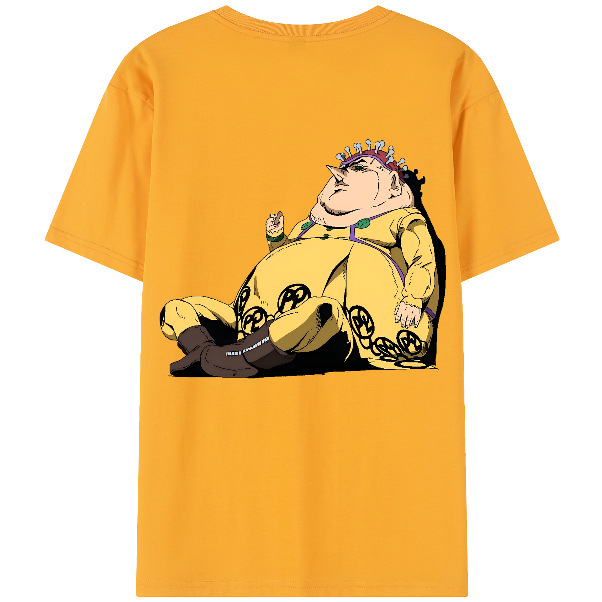 （画像用） ジョジョの奇妙な冒険 ポルポ JoJo's Bizarre Adventure Polpo レディース半袖Tシャツ(バックプリント)