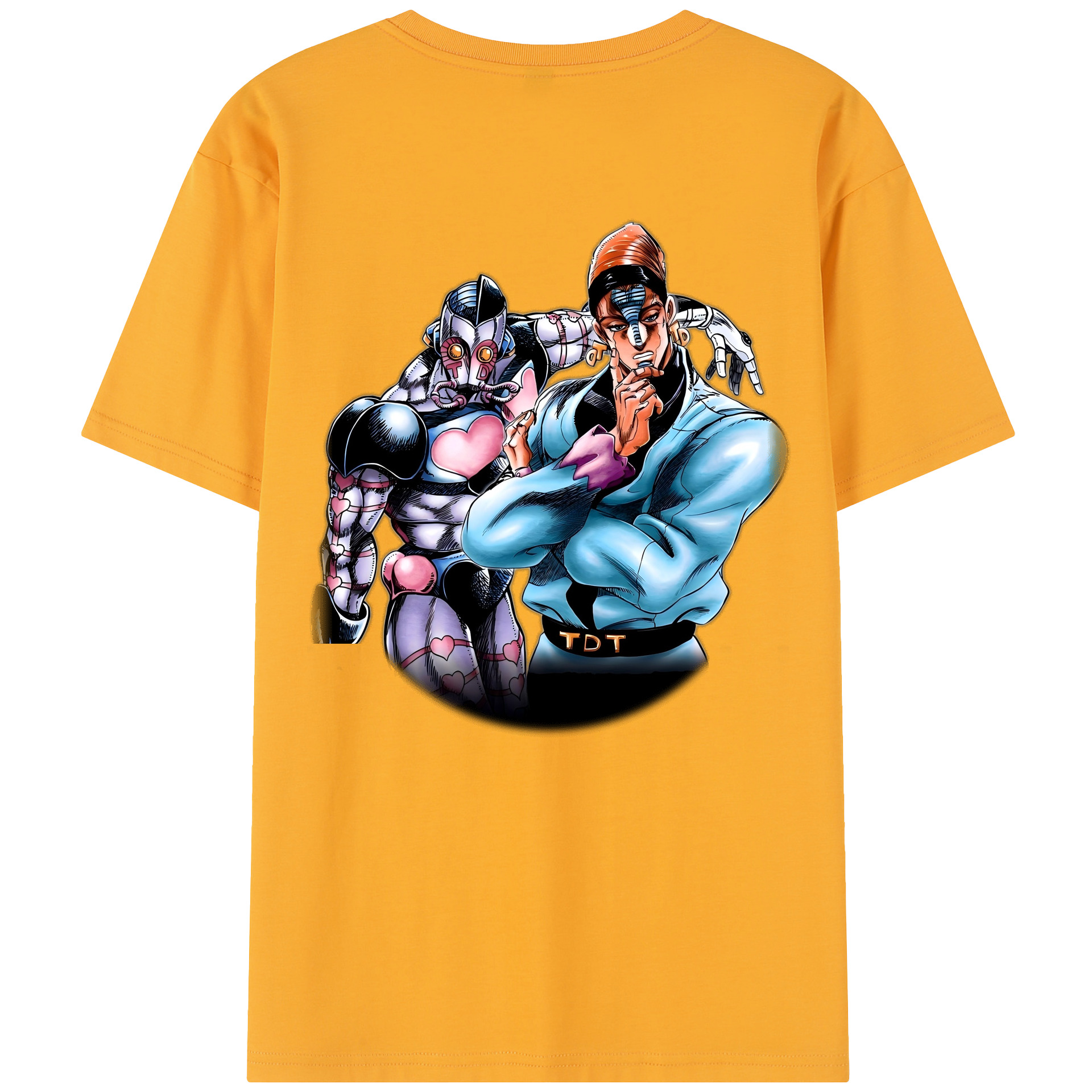 （画像用） ジョジョの奇妙な冒険 ひがしかた じょうすけ JoJo's Bizarre Adventure Higashikata Josuke レディース半袖Tシャツ(バックプリント)
