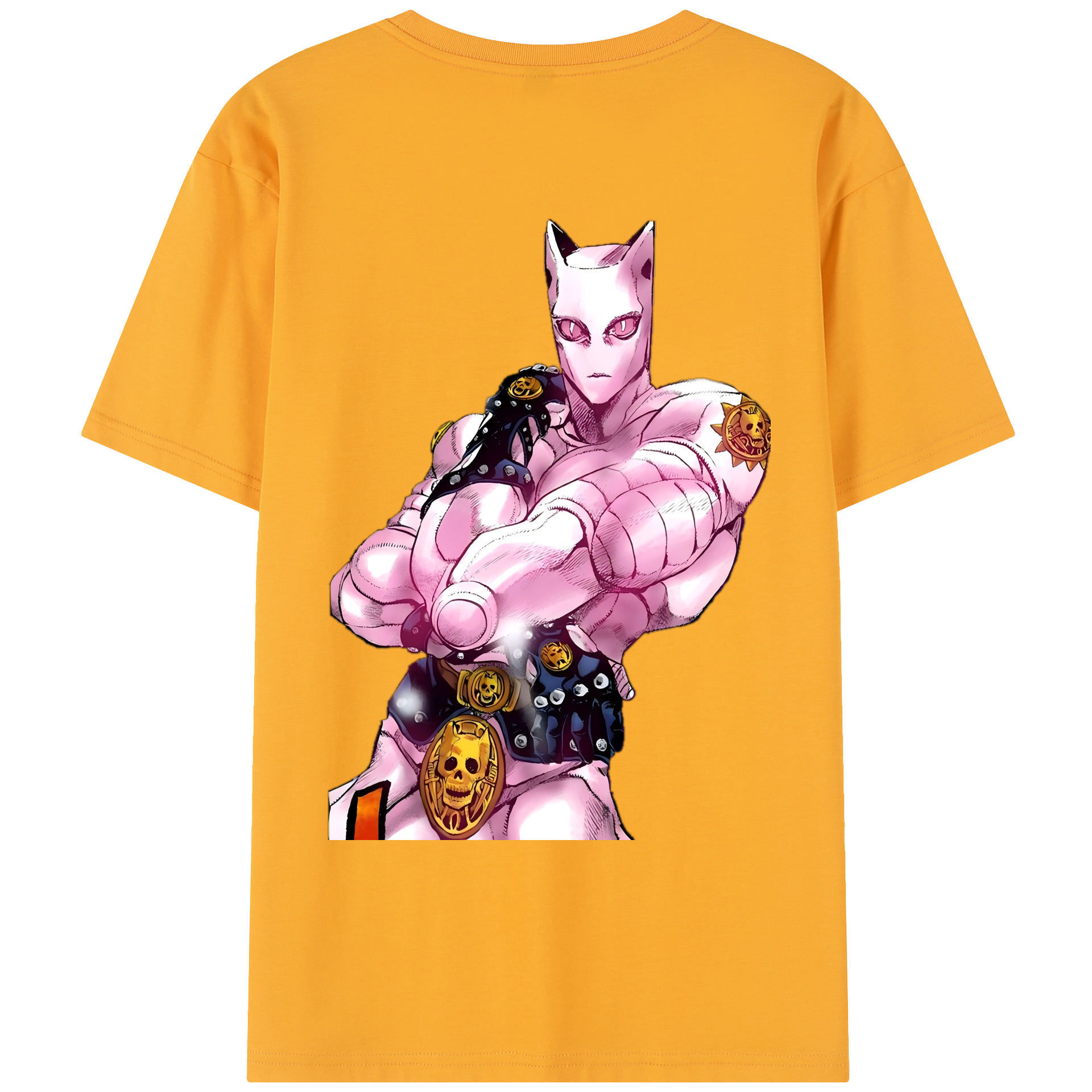 （画像用） ジョジョの奇妙な冒険 きら よしかげ JoJo's Bizarre Adventure Kira Yoshikage レディース半袖Tシャツ(バックプリント)
