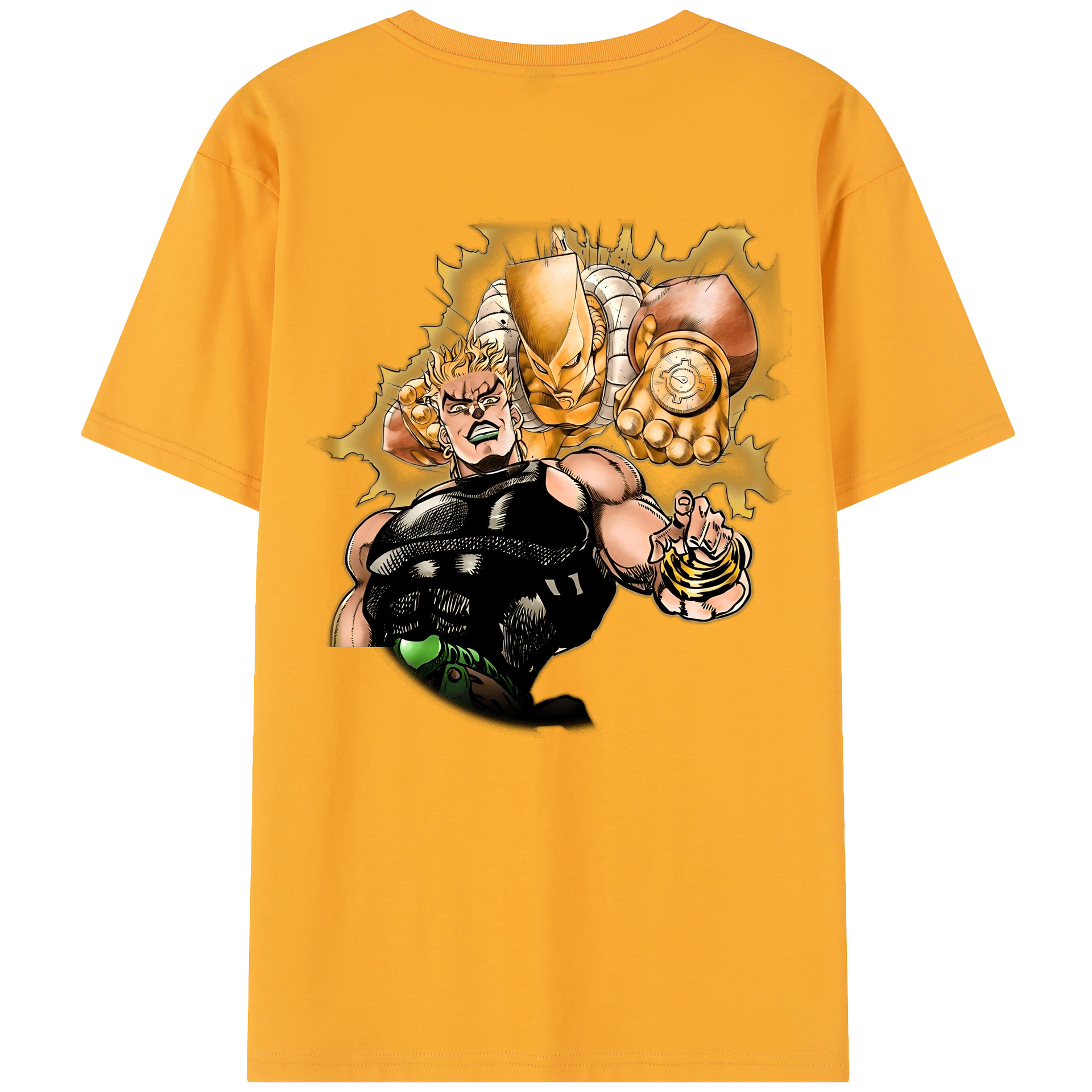 （画像用） ジョジョの奇妙な冒険 ディオ?ブランドー JoJo's Bizarre Adventure Dio Brando レディース半袖Tシャツ(バックプリント)