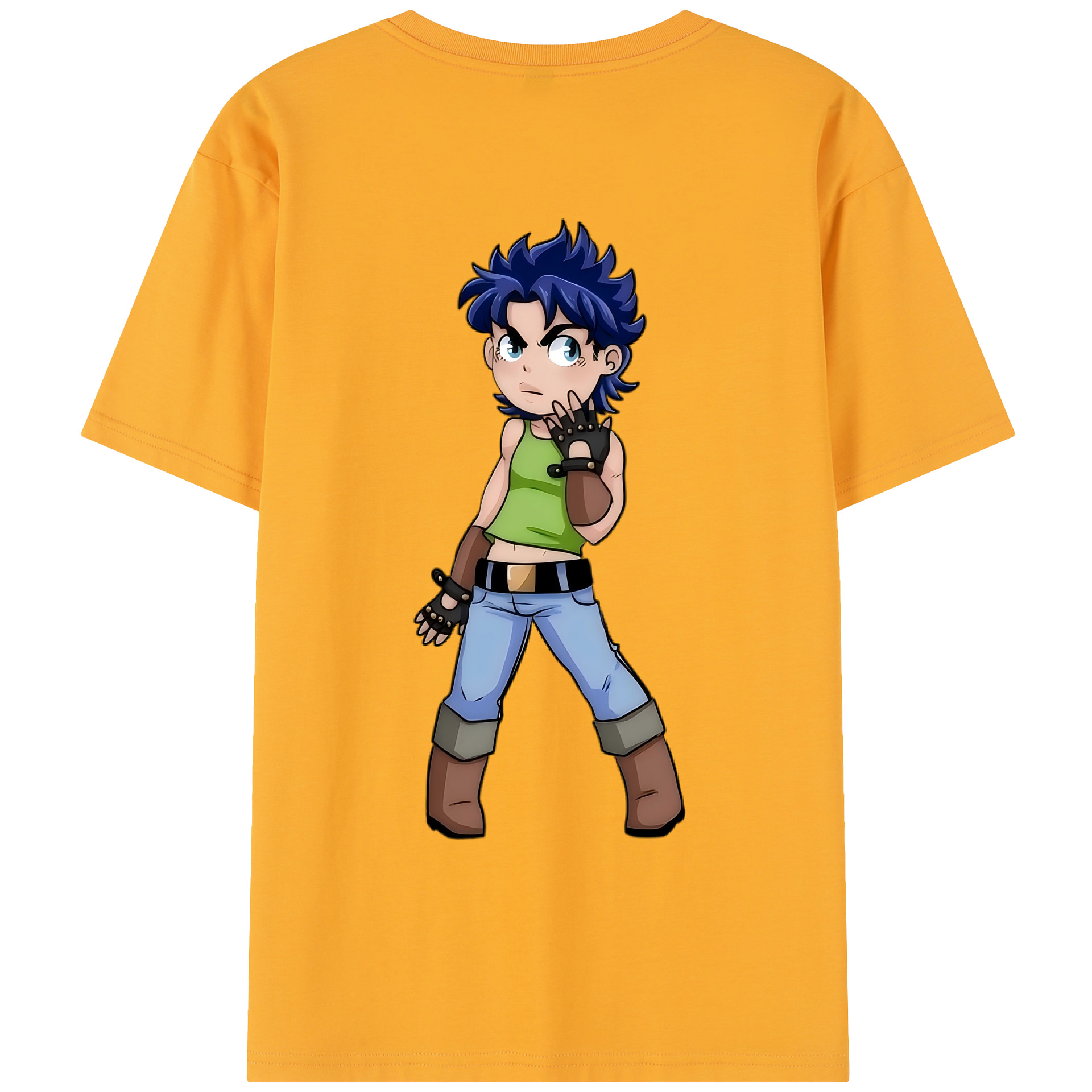 （画像用） ジョジョの奇妙な冒険 広瀨康一 JoJo's Bizarre Adventure Hirose Koichi レディース半袖Tシャツ(バックプリント)