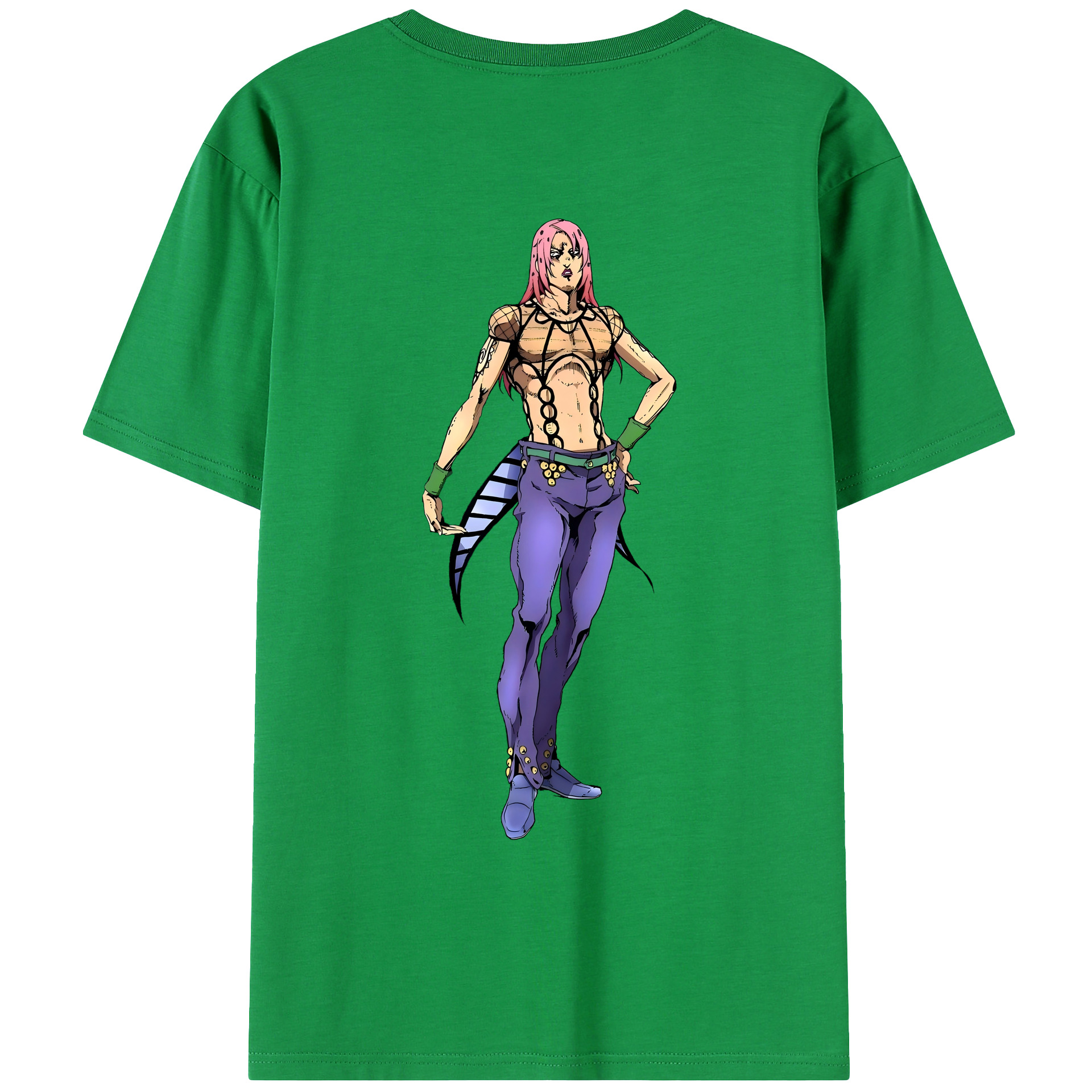 （画像用） ジョジョの奇妙な冒険 ビネガー?ドッピオ JoJo's Bizarre Adventure Vinegar Doppio レディース半袖Tシャツ(バックプリント)