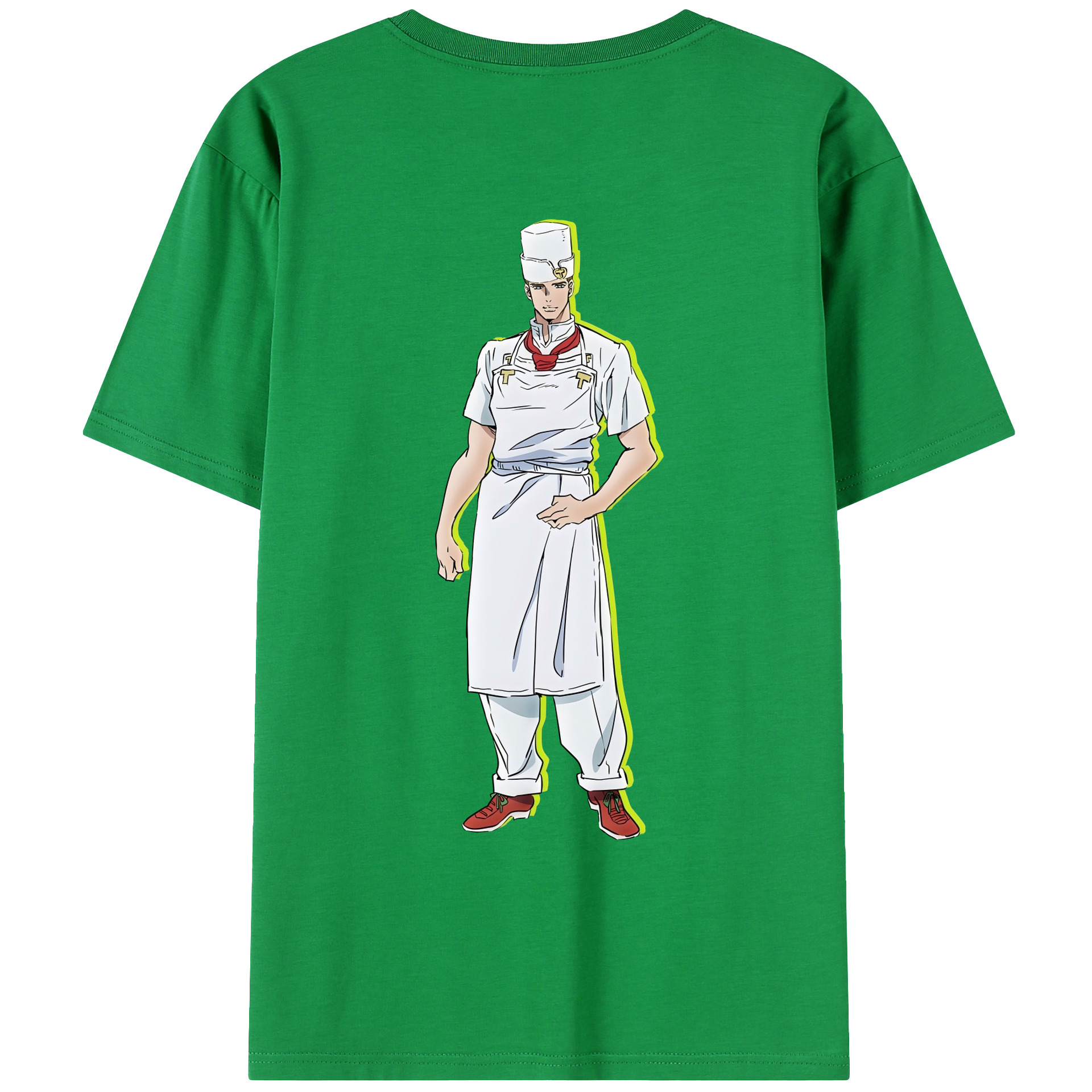 （画像用） ジョジョの奇妙な冒険 Tonio Trussardi JoJo's Bizarre Adventure トニオ?トラッサルディ レディース半袖Tシャツ(バックプリント)