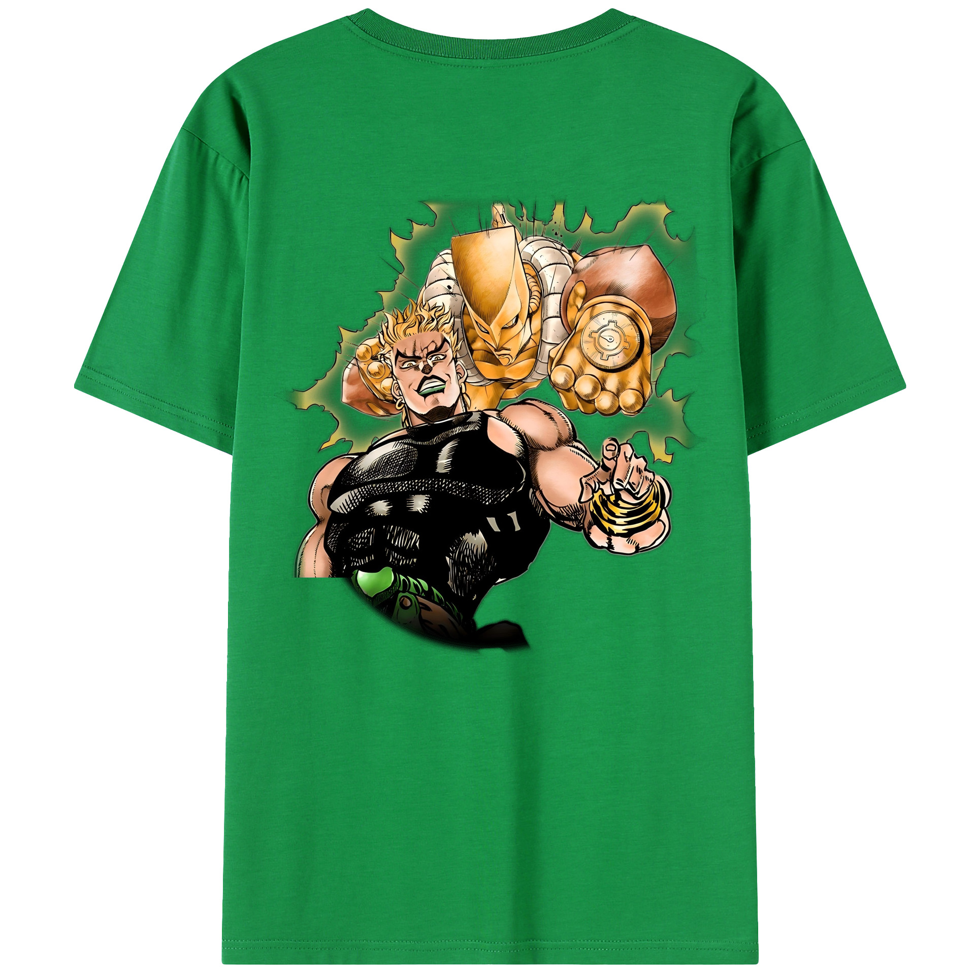 （画像用） ジョジョの奇妙な冒険 ディオ?ブランドー JoJo's Bizarre Adventure Dio Brando レディース半袖Tシャツ(バックプリント)