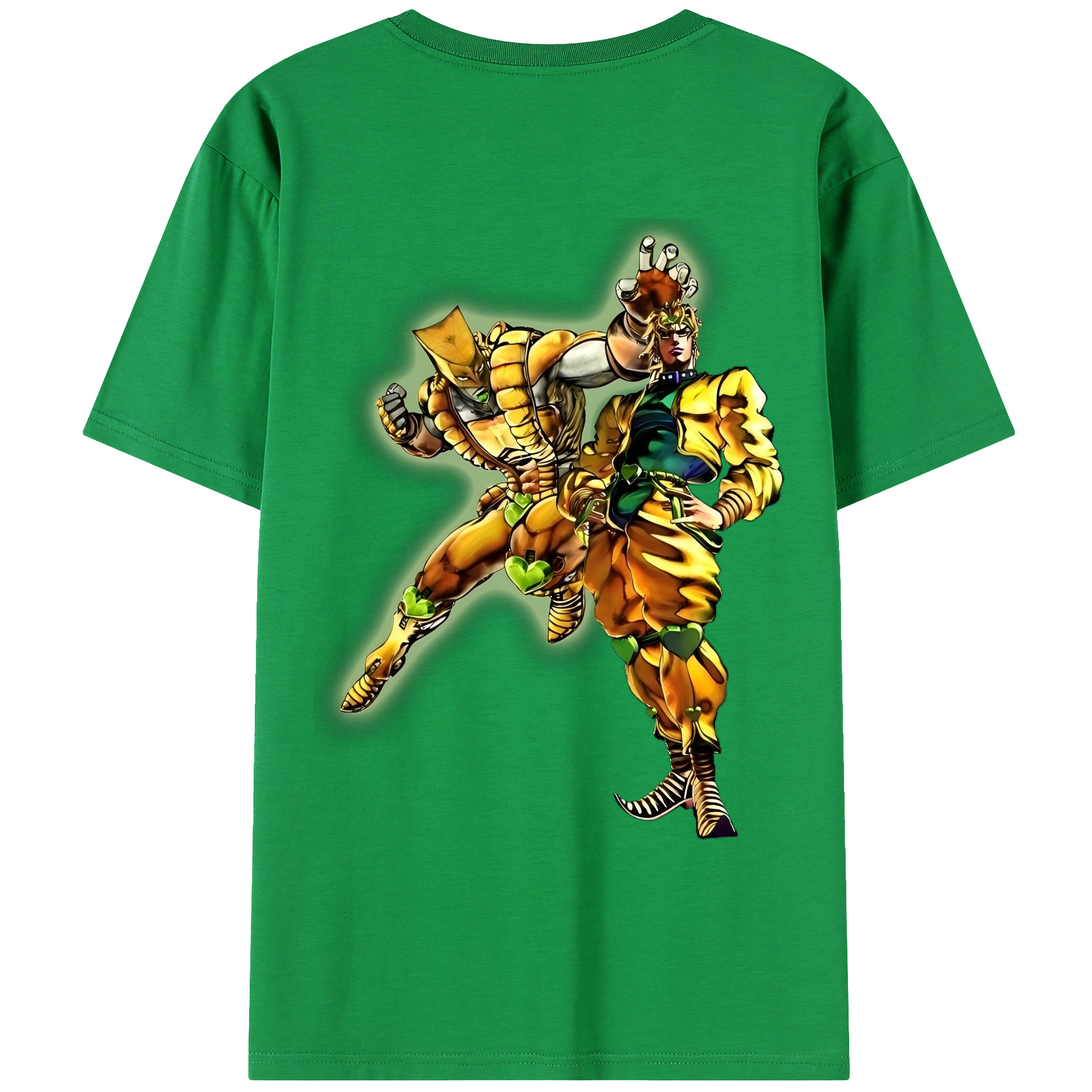 （画像用） ジョジョの奇妙な冒険 ディオ?ブランドー JoJo's Bizarre Adventure Dio Brando レディース半袖Tシャツ(バックプリント)