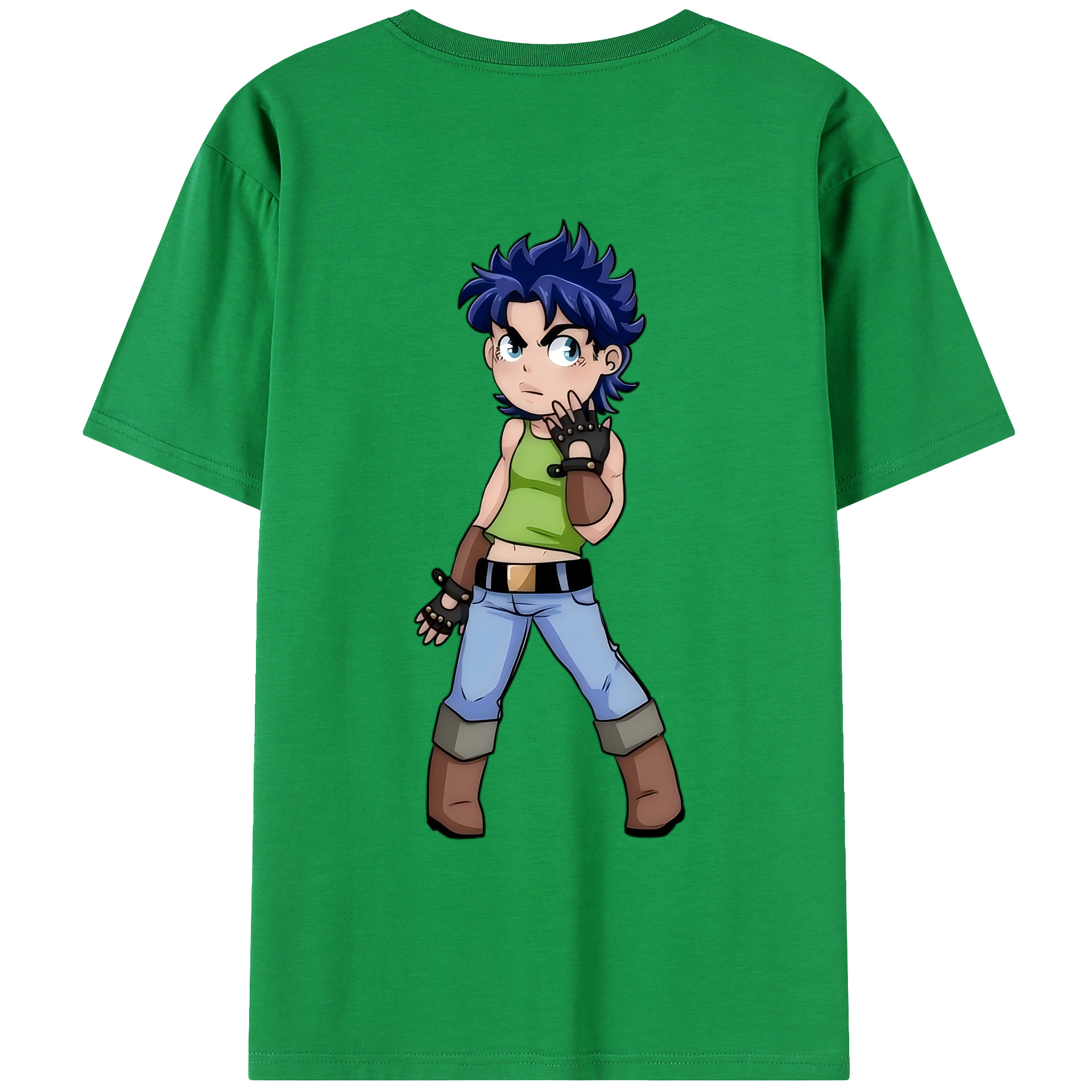 （画像用） ジョジョの奇妙な冒険 広瀨康一 JoJo's Bizarre Adventure Hirose Koichi レディース半袖Tシャツ(バックプリント)