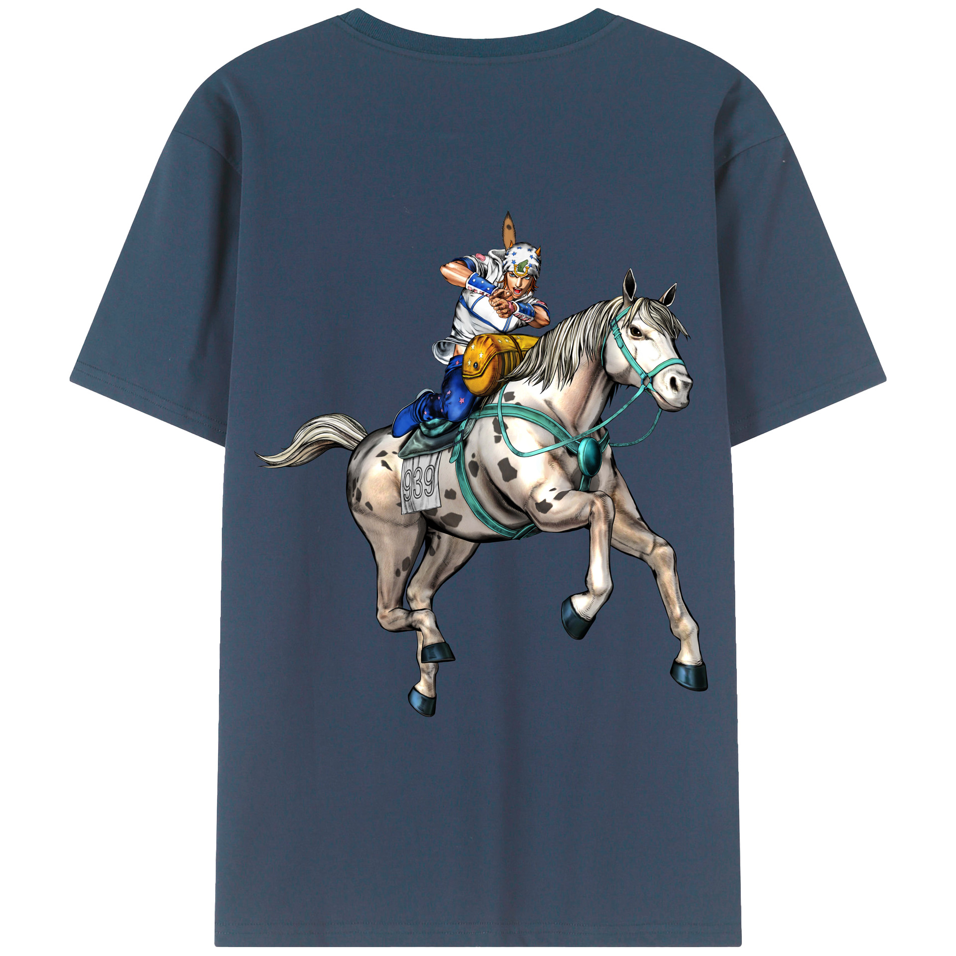 （画像用） ジョジョの奇妙な冒険 ジョナサン?ジョースター JoJo's Bizarre Adventure Jonathan Joestar レディース半袖Tシャツ(バックプリント)