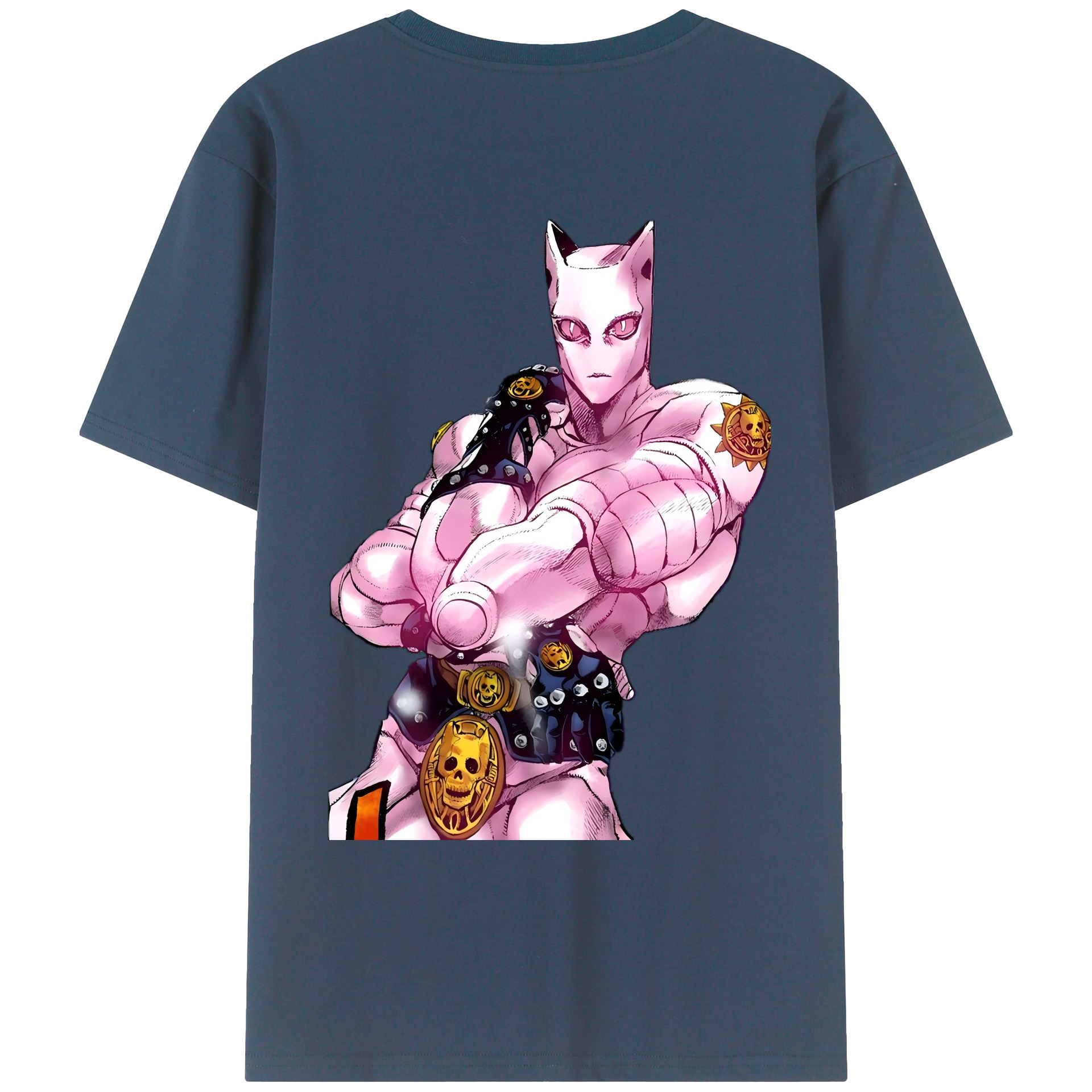 （画像用） ジョジョの奇妙な冒険 きら よしかげ JoJo's Bizarre Adventure Kira Yoshikage レディース半袖Tシャツ(バックプリント)