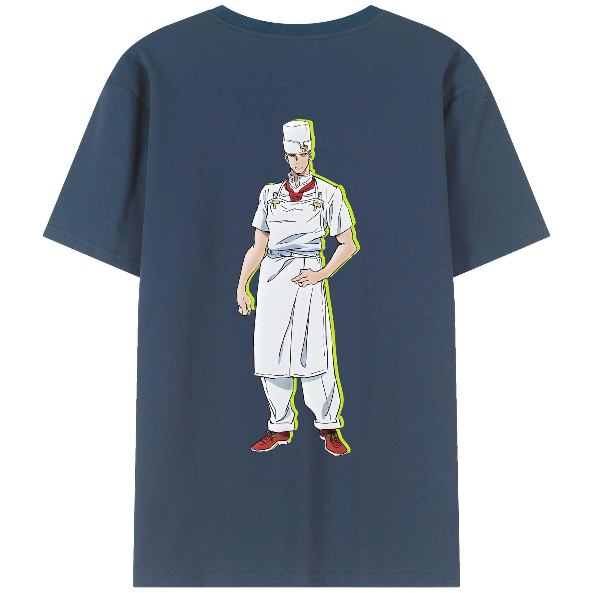 （画像用） ジョジョの奇妙な冒険 Tonio Trussardi JoJo's Bizarre Adventure トニオ?トラッサルディ レディース半袖Tシャツ(バックプリント)