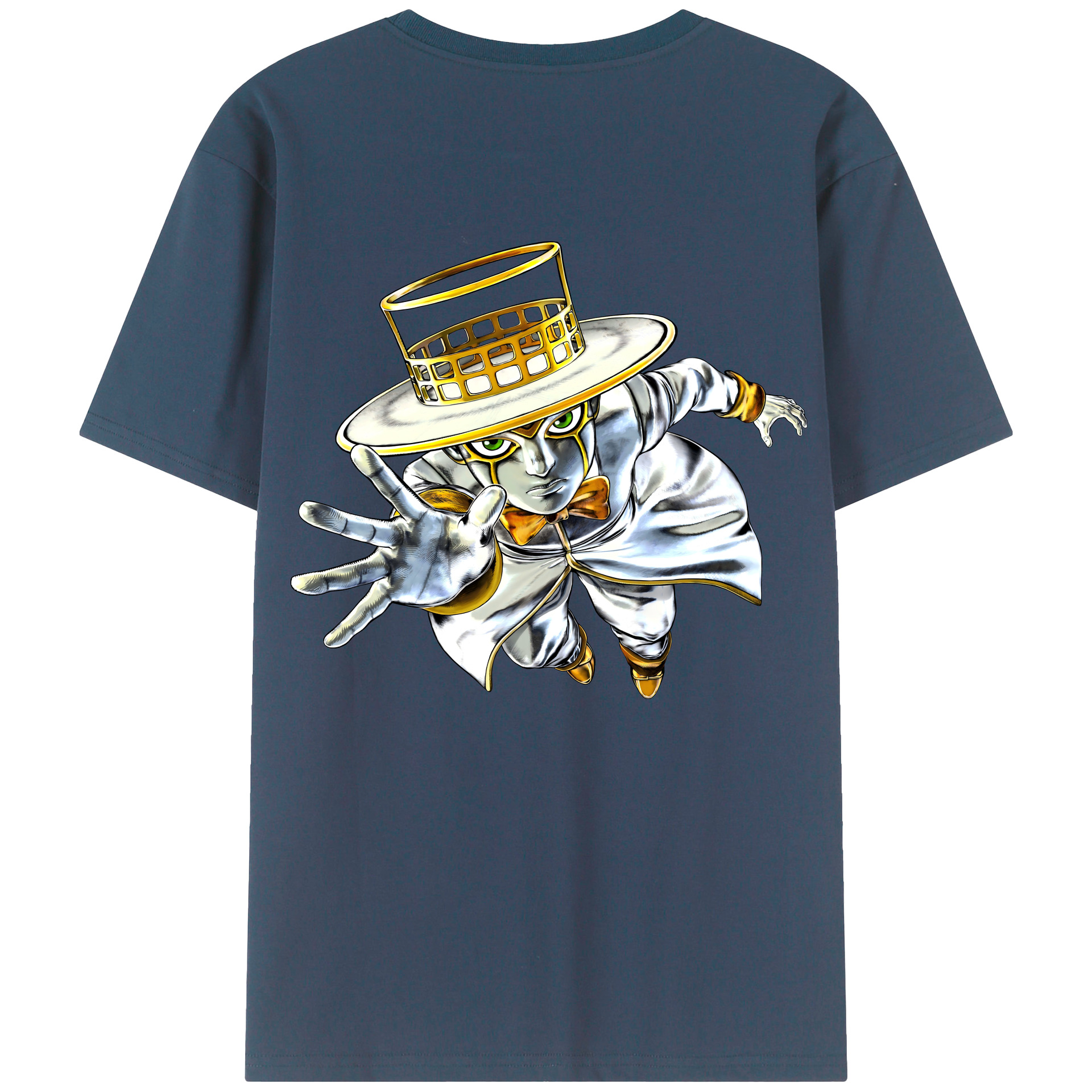 （画像用） ジョジョの奇妙な冒険 岸辺 露伴（きしべ ろはん） JoJo's Bizarre Adventure Rohan Kishibe レディース半袖Tシャツ(バックプリント)