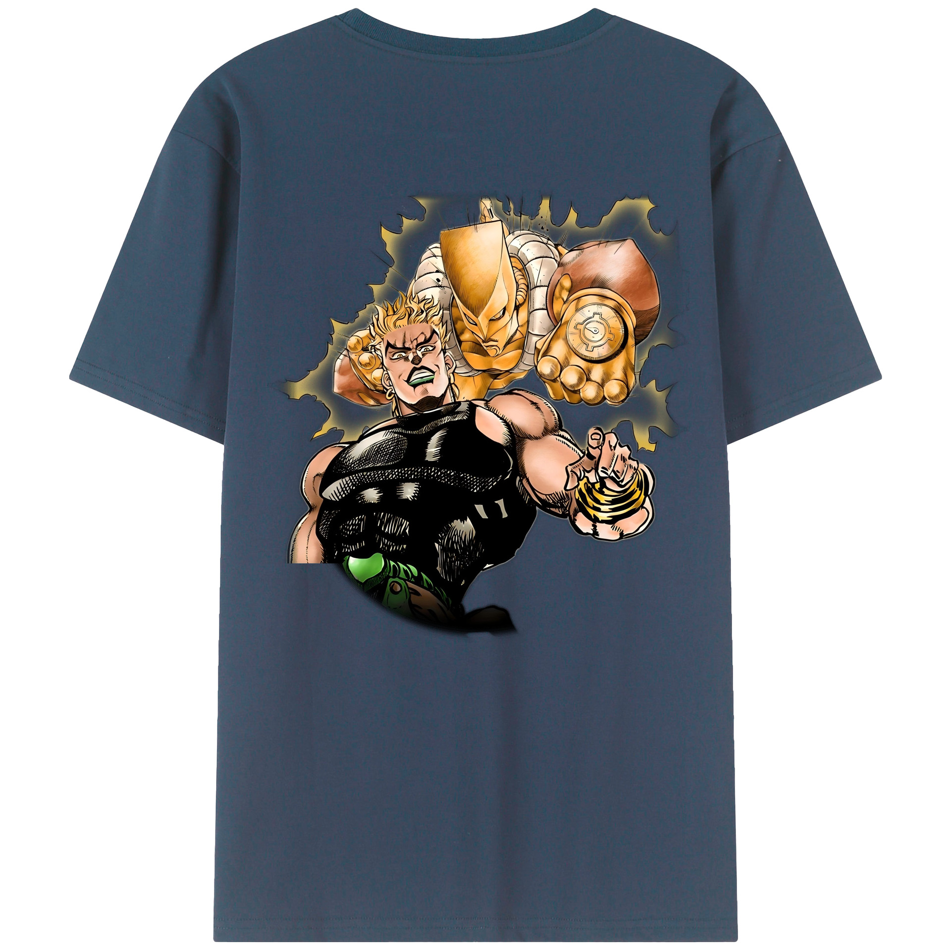 （画像用） ジョジョの奇妙な冒険 ディオ?ブランドー JoJo's Bizarre Adventure Dio Brando レディース半袖Tシャツ(バックプリント)