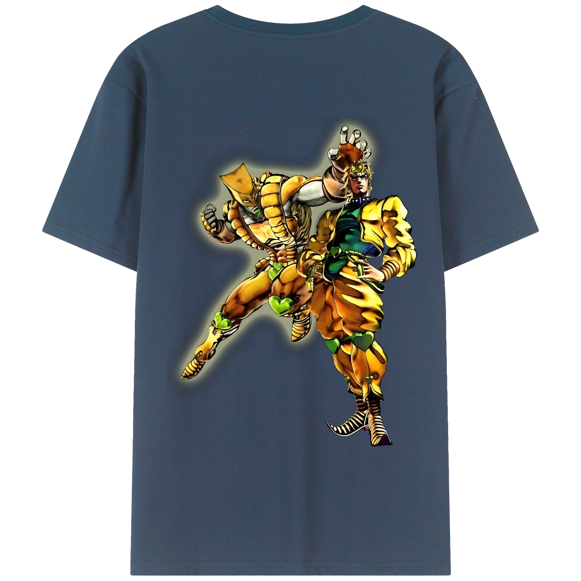 （画像用） ジョジョの奇妙な冒険 ディオ?ブランドー JoJo's Bizarre Adventure Dio Brando レディース半袖Tシャツ(バックプリント)